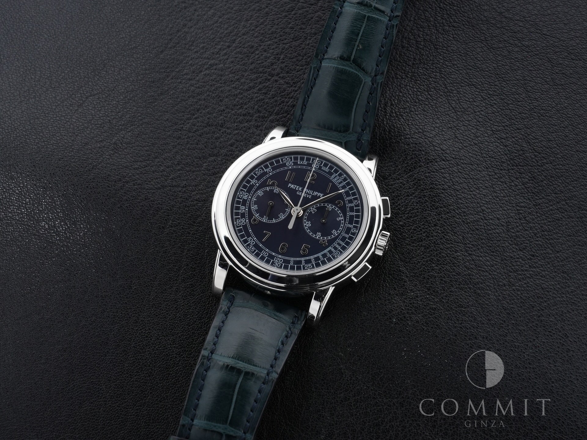 Patek Philippe Complication Chronograph Ref. 5070P-001 Platinum Blue Dial Pre-owned 7iovfnsx