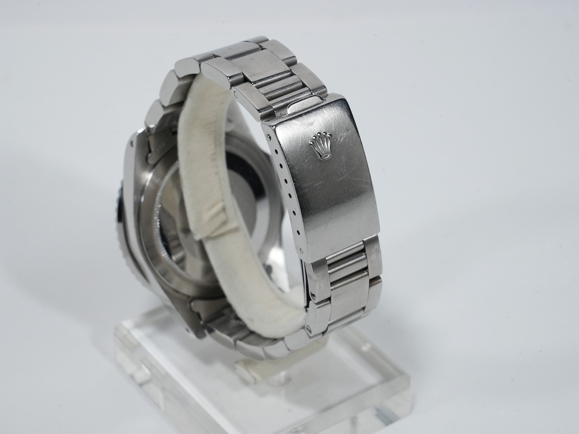 Rolex GMT Master Ref. 16750, stainless steel, black dial, Oyster bracelet, pre-owned (ep244ax3)