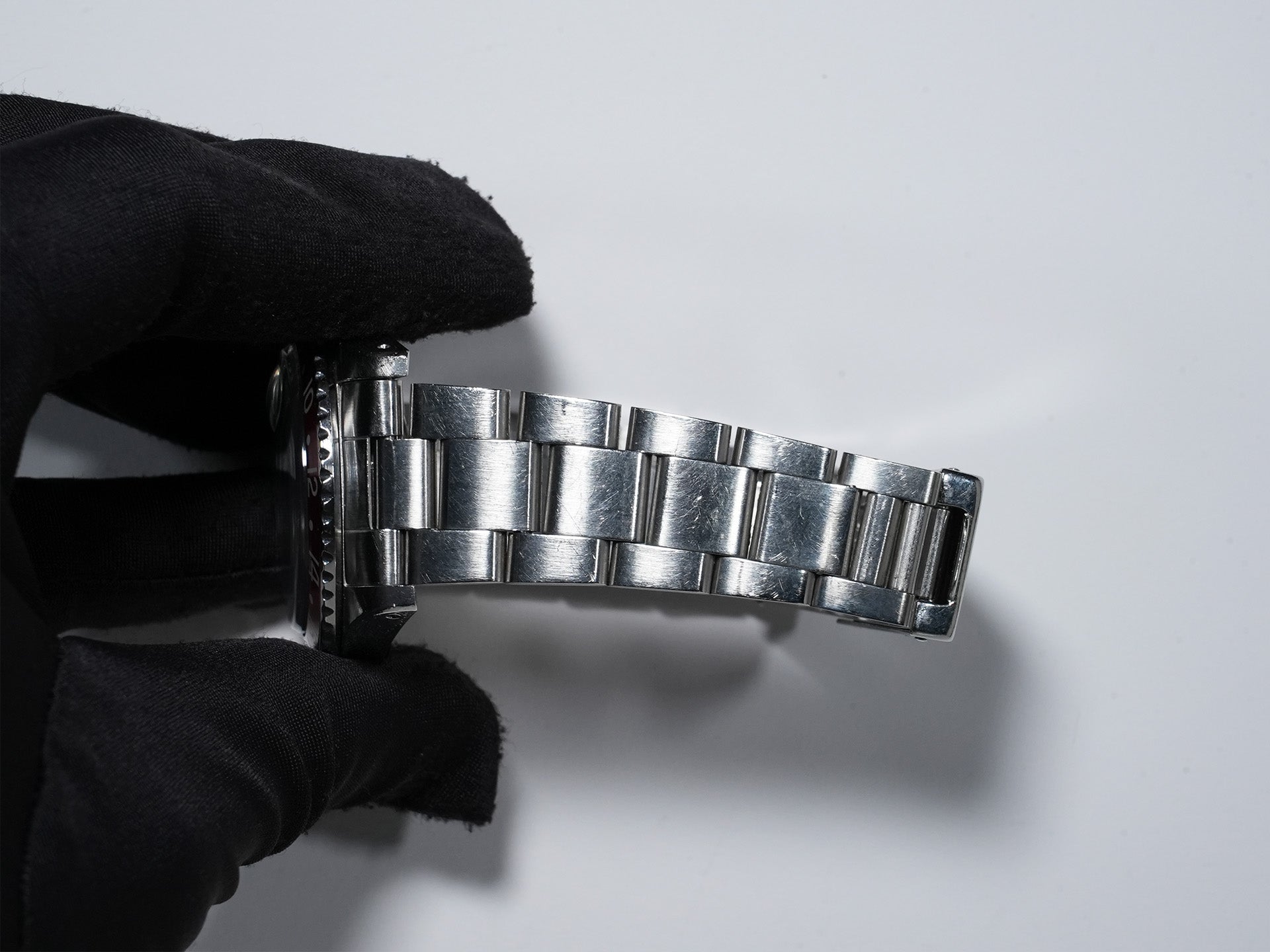 Rolex GMT Master Ref. 16750, stainless steel, black dial, Oyster bracelet, pre-owned (ep244ax3)