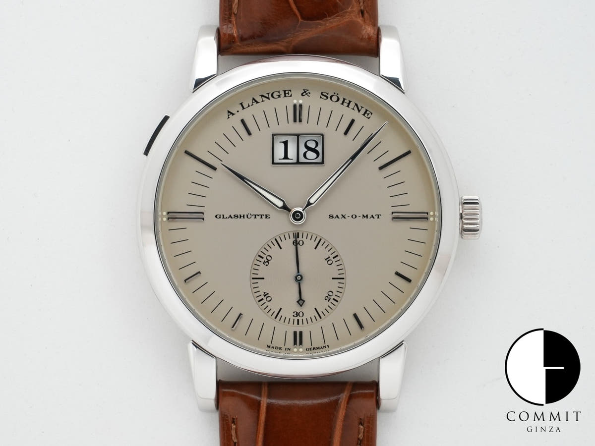 A. Lange &amp; Söhne Grand LangeMatic Ref. 309.025 Platinum Silver Dial, Pre-owned (y7cduxzz)