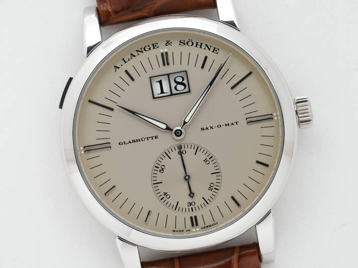 A. Lange &amp; Söhne Grand LangeMatic Ref. 309.025 Platinum Silver Dial, Pre-owned (y7cduxzz)