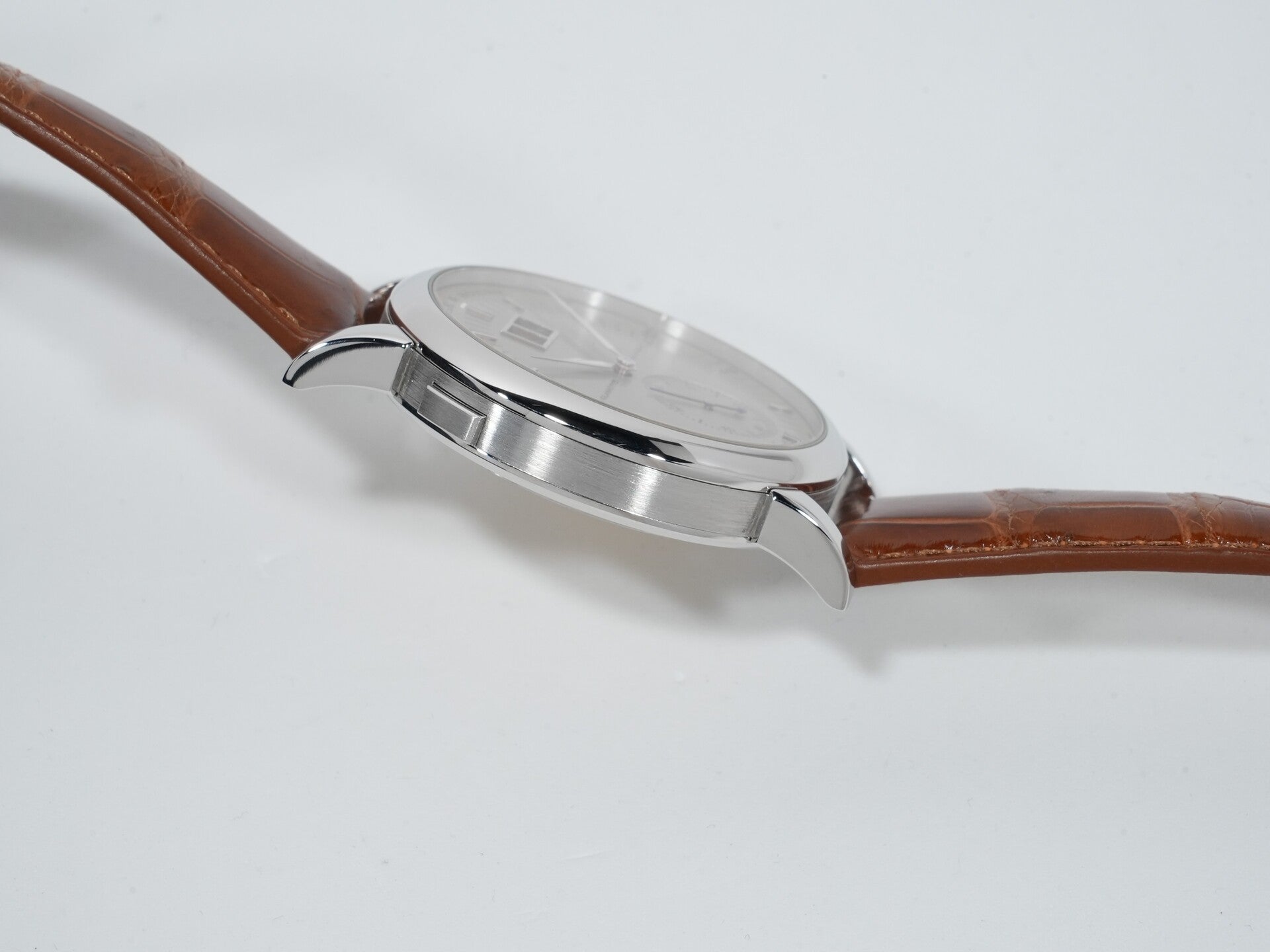 A. Lange &amp; Söhne Grand LangeMatic Ref. 309.025 Platinum Silver Dial, Pre-owned (y7cduxzz)