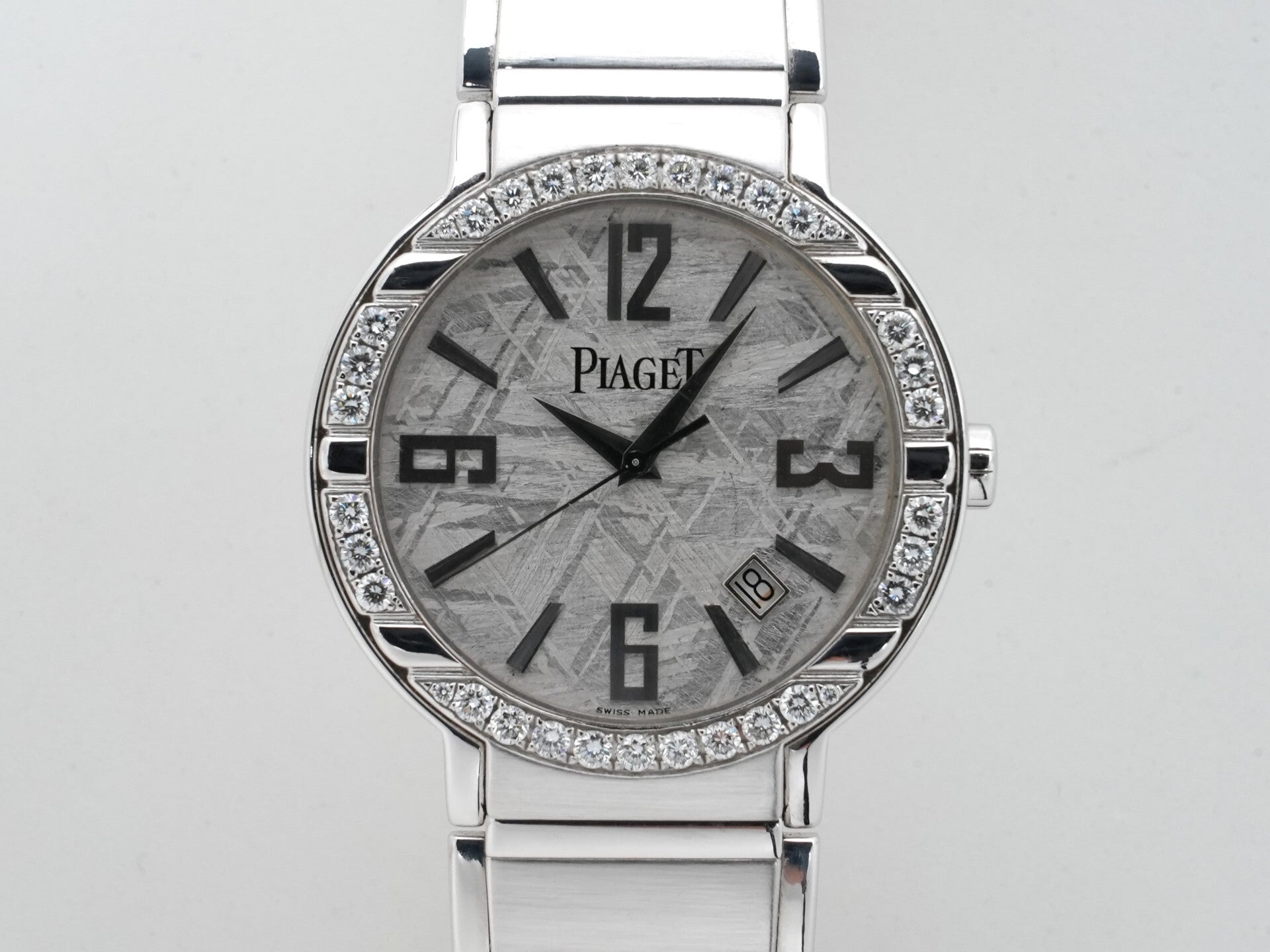 Piaget Polo Ref. P10183 White Gold Meteorite Dial Pre-owned  (tkoenure)