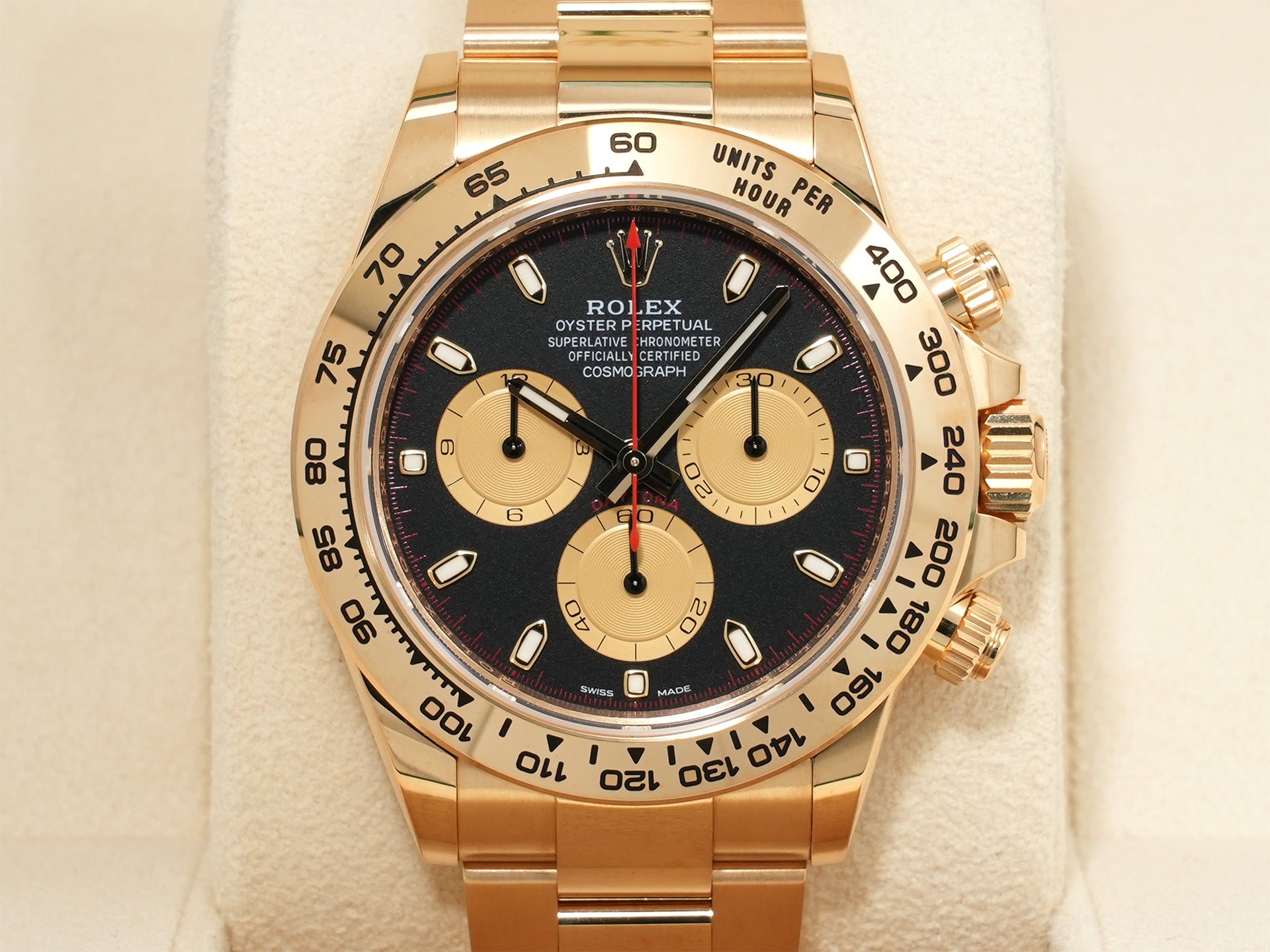 Rolex Daytona Ref. 116508 Yellow Gold, Black/Gold Dial, Unused  (txj6j2qd appears to be an internal reference number and not part of the product description)