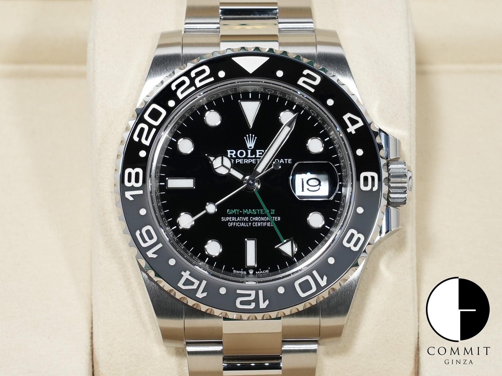 Rolex GMT-Master II Ref. 126710GRNR Stainless Steel Black Dial Oyster Bracelet Unused t8ta9jjb