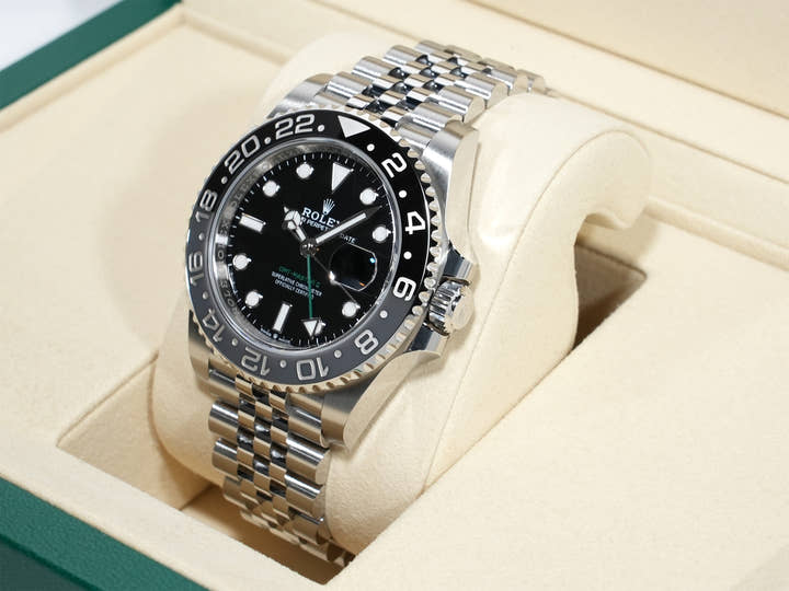 ロレックス GMTマスターII Ref.126710GRNR ステンレススチール ブラック文字盤 ジュビリーブレスレット 未使用 8tmhstxe