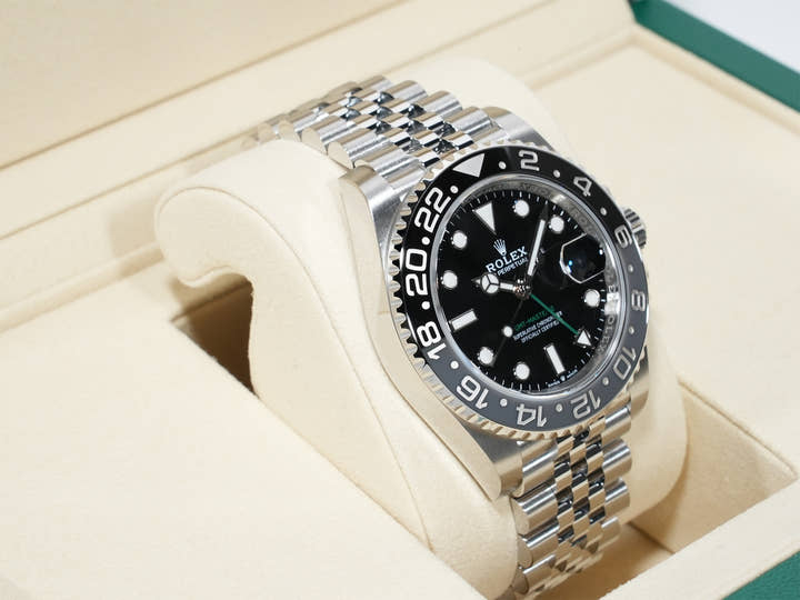 ロレックス GMTマスターII Ref.126710GRNR ステンレススチール ブラック文字盤 ジュビリーブレスレット 未使用 8tmhstxe