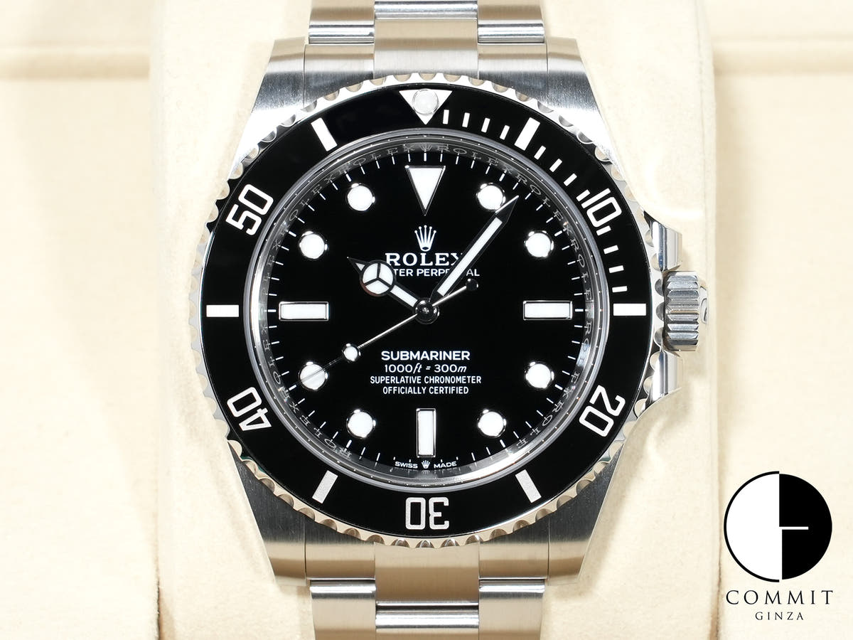 Rolex Submariner No-Date Ref. 124060 Stainless Steel Black Dial Unused tnut9zuu