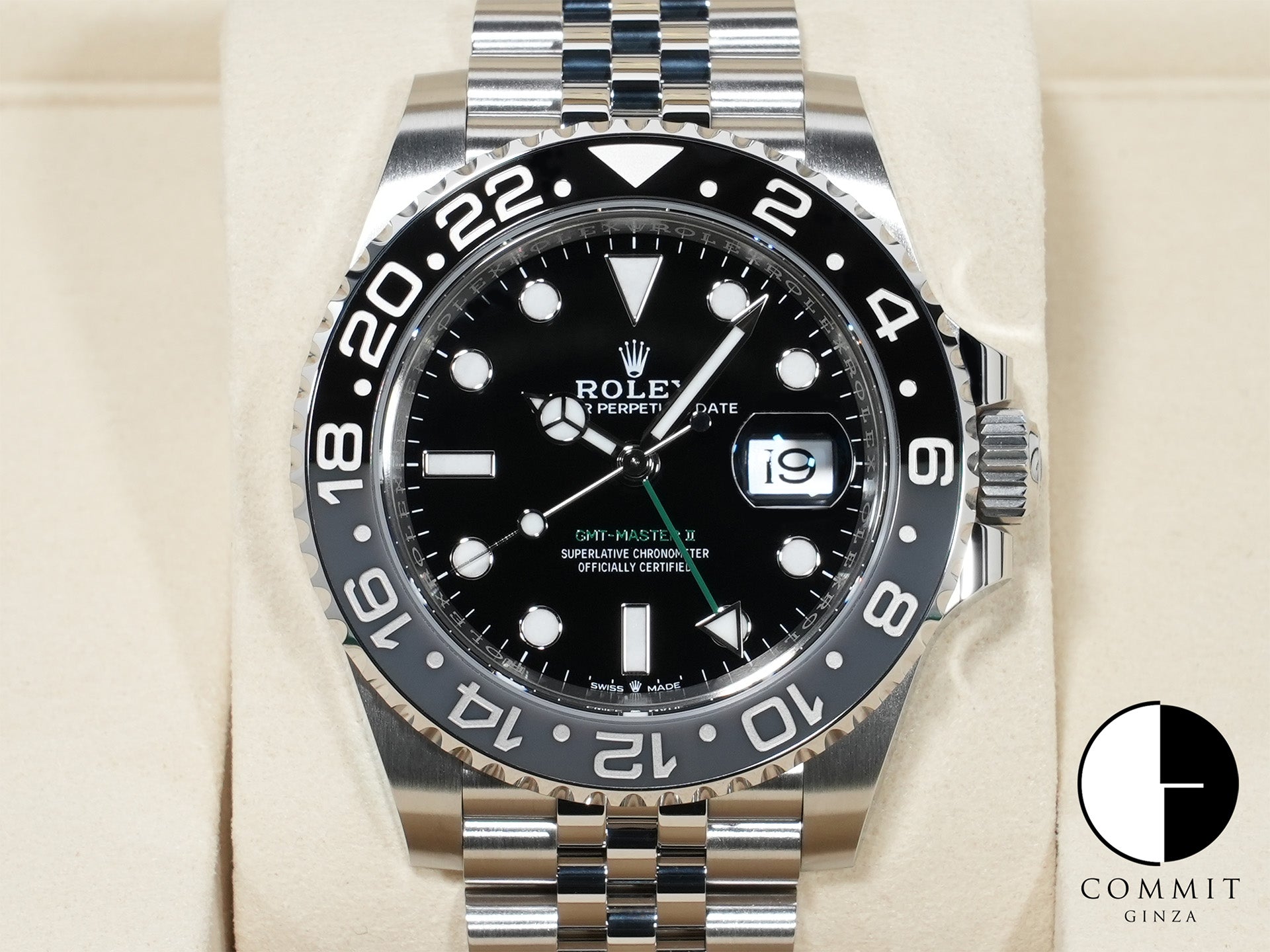 Rolex GMT-Master II Ref. 126710GRNR Stainless Steel Black Dial Jubilee Bracelet Unused e5xuzzwc