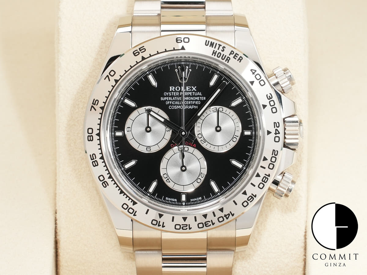 Rolex Daytona Ref. 126509 White Gold, Bright Black x Steel Dial, Unused  k7huurjq