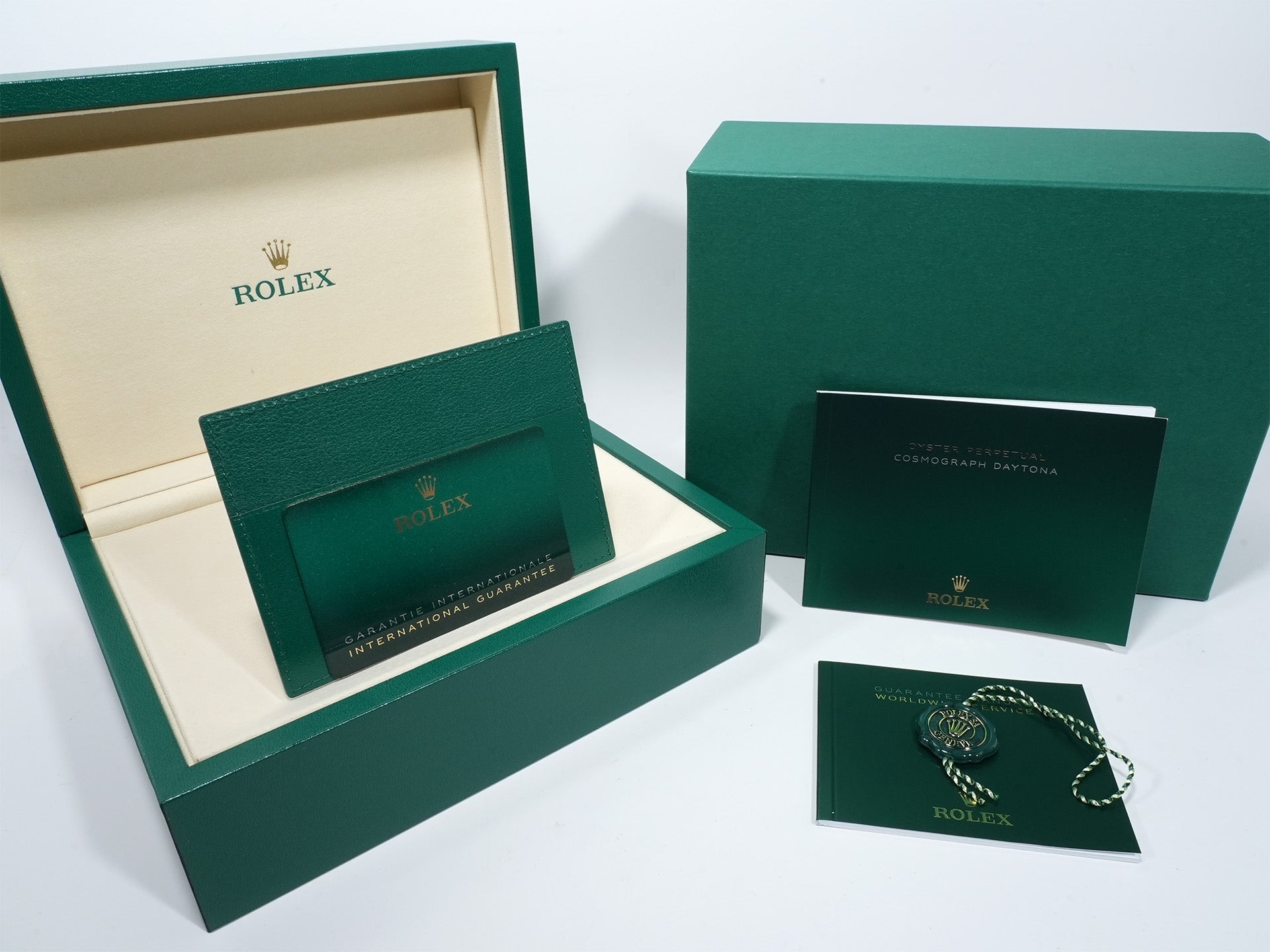 Rolex Daytona Ref. 126509 White Gold, Bright Black x Steel Dial, Unused  k7huurjq