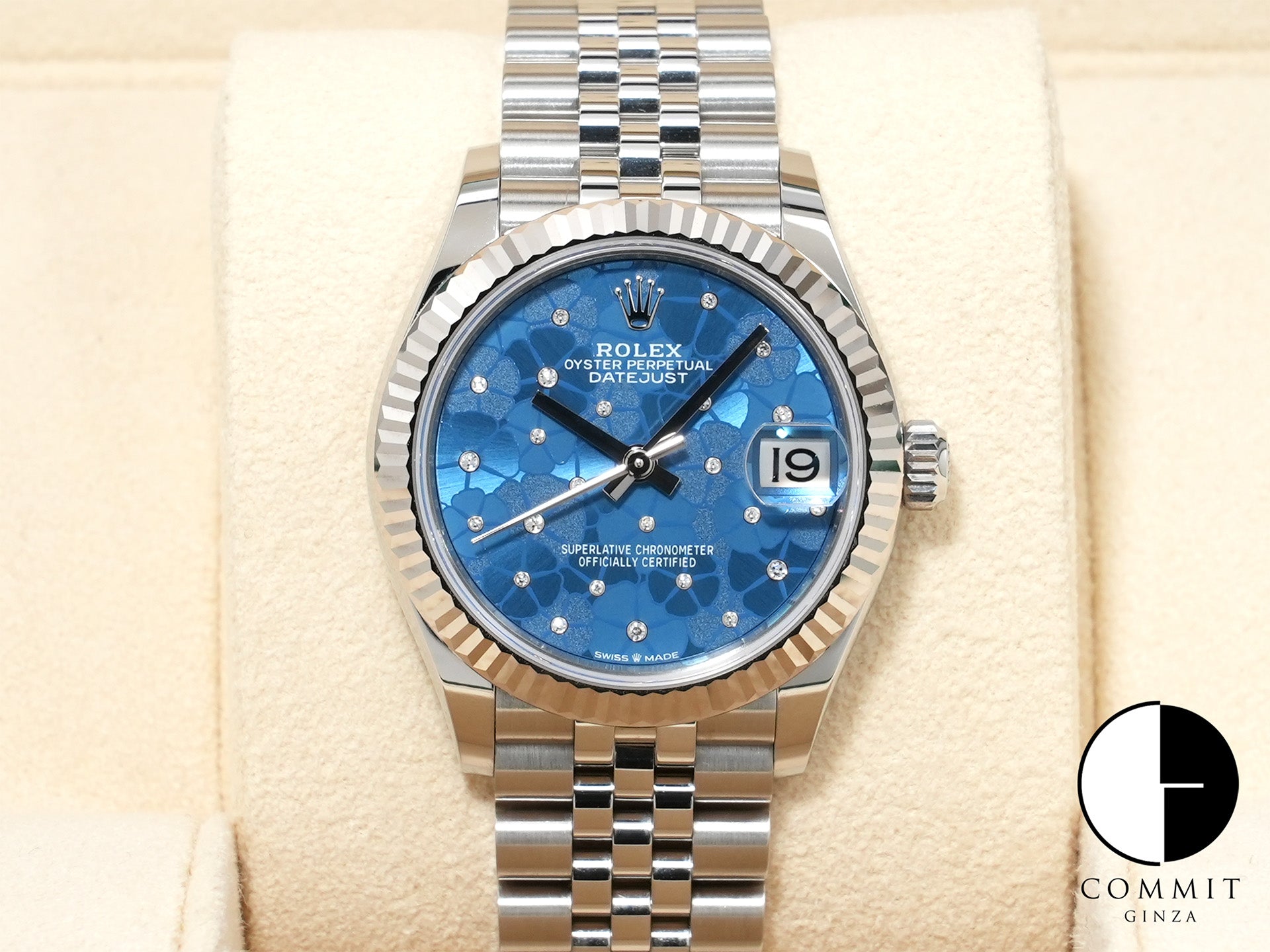 Rolex Datejust 31 Ref. 278274 Stainless Steel/White Gold Floral Motif Dial Jubilee Bracelet Pre-owned (Used) 39fugivd