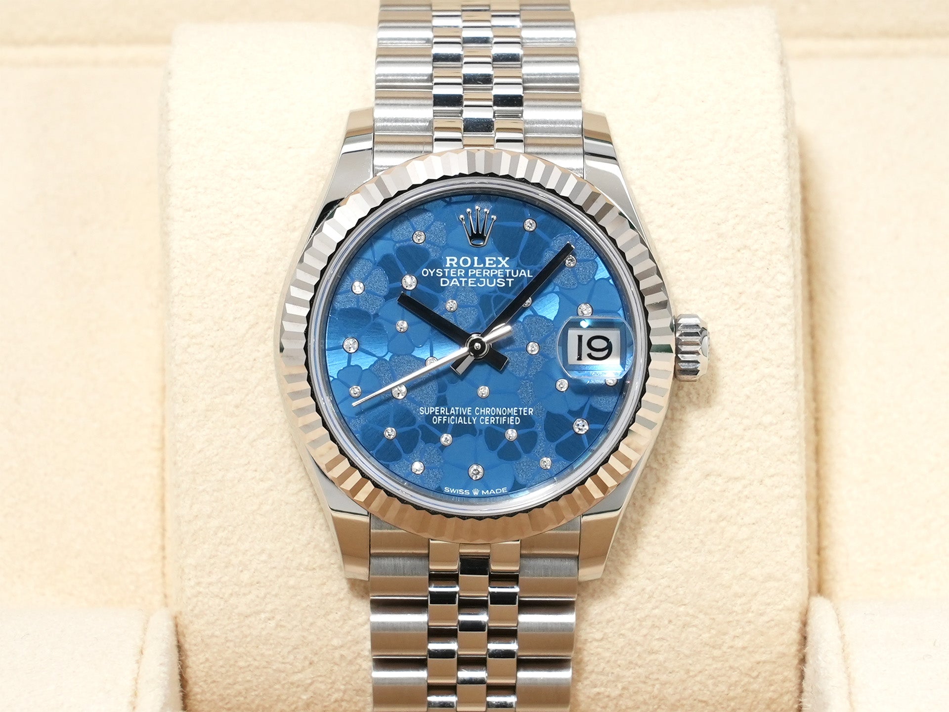 Rolex Datejust 31 Ref. 278274 Stainless Steel/White Gold Floral Motif Dial Jubilee Bracelet Pre-owned (Used) 39fugivd