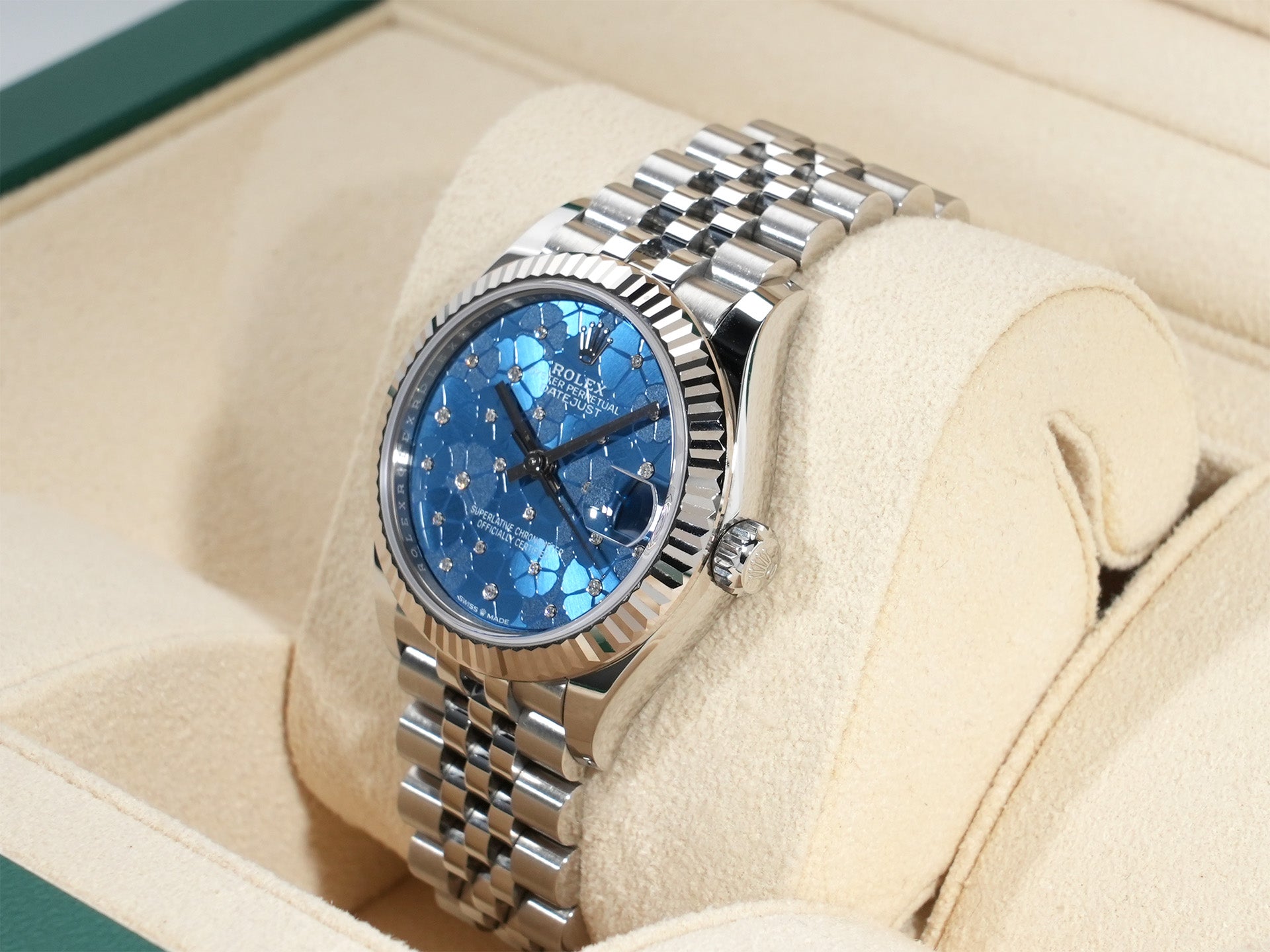 Rolex Datejust 31 Ref. 278274 Stainless Steel/White Gold Floral Motif Dial Jubilee Bracelet Pre-owned (Used) 39fugivd