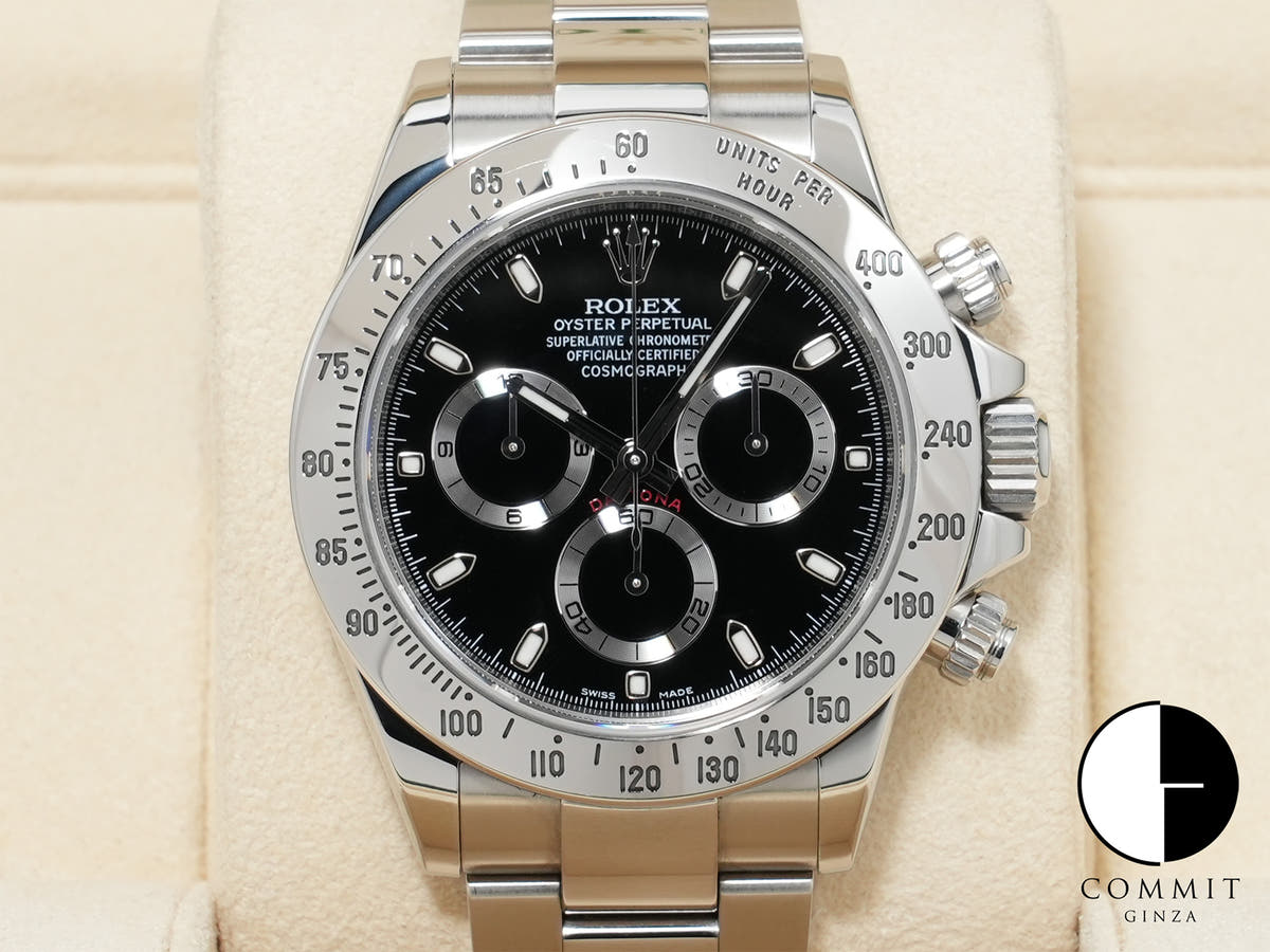 ロレックス デイトナ Ref.116520 ステンレススチール ブラック文字盤 中古 o3ueh24w
