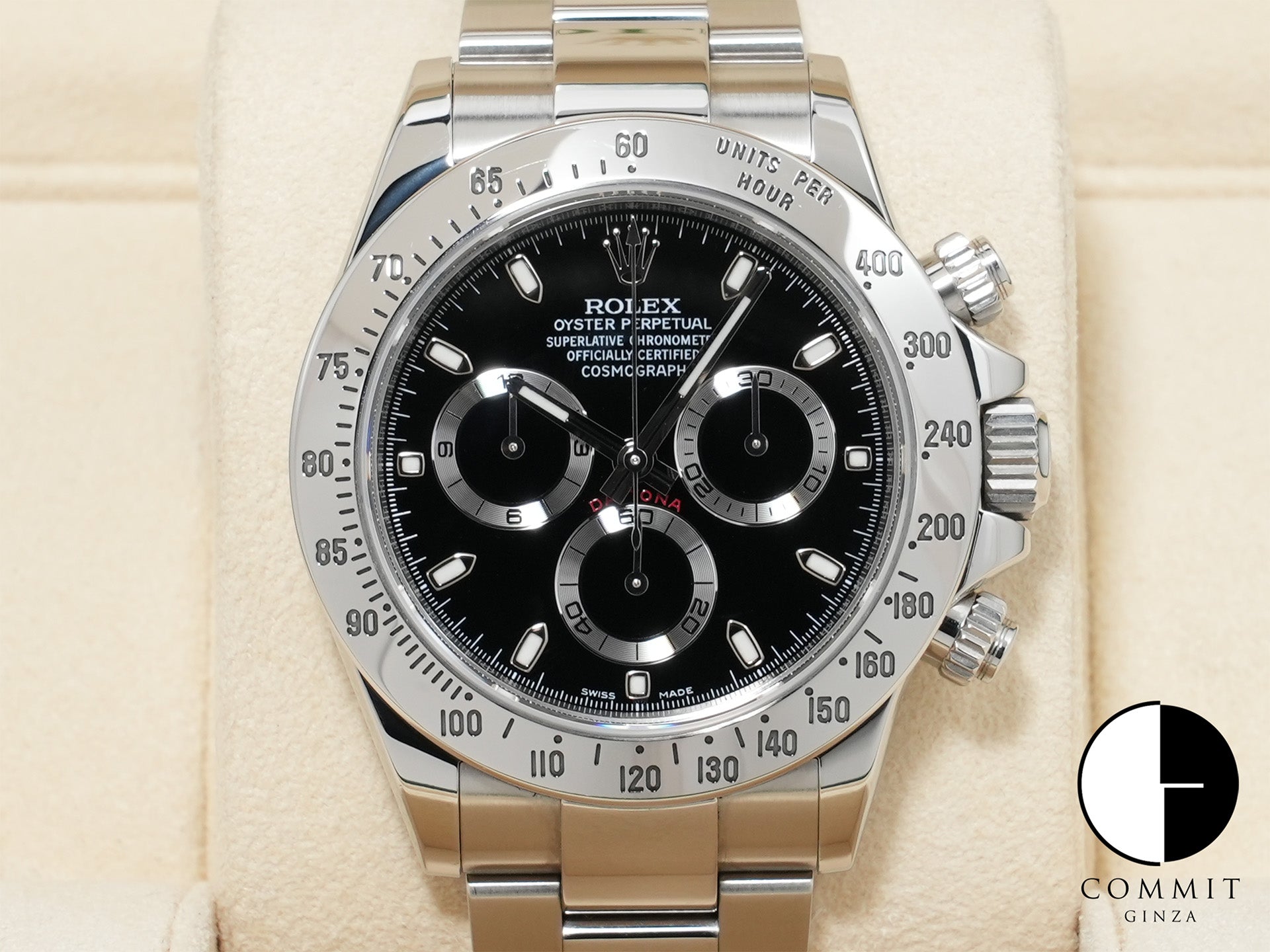 Rolex Daytona Ref. 116520 Stainless Steel Black Dial Pre-owned (o3ueh24w)