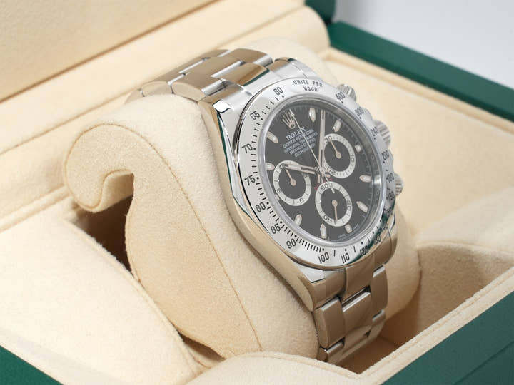 ロレックス デイトナ Ref.116520 ステンレススチール ブラック文字盤 中古 o3ueh24w