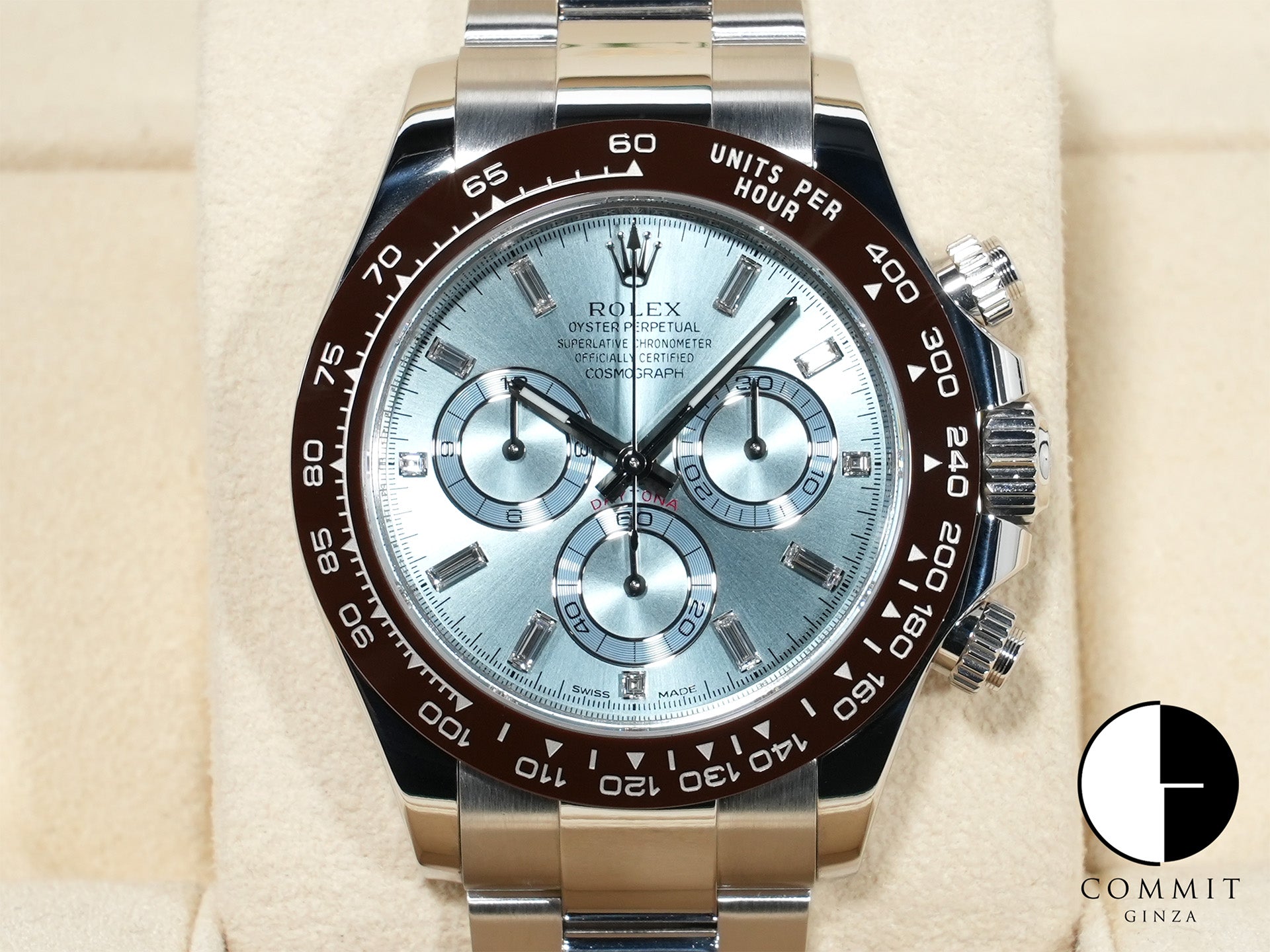 Rolex Daytona Ref. 116506A Platinum Ice Blue Dial, Pre-owned  (q5n8yjcz appears to be an internal reference number and not part of the product description)