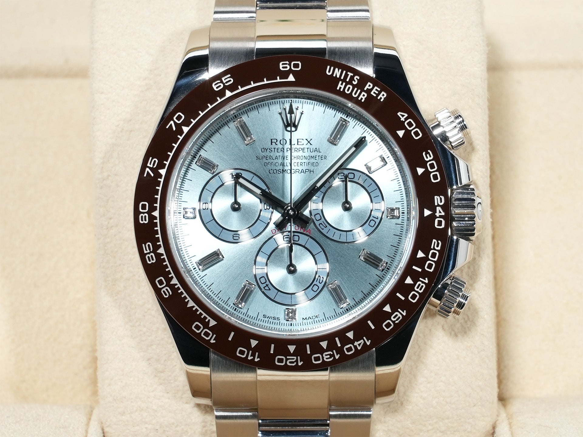 Rolex Daytona Ref. 116506A Platinum Ice Blue Dial, Pre-owned  (q5n8yjcz appears to be an internal reference number and not part of the product description)