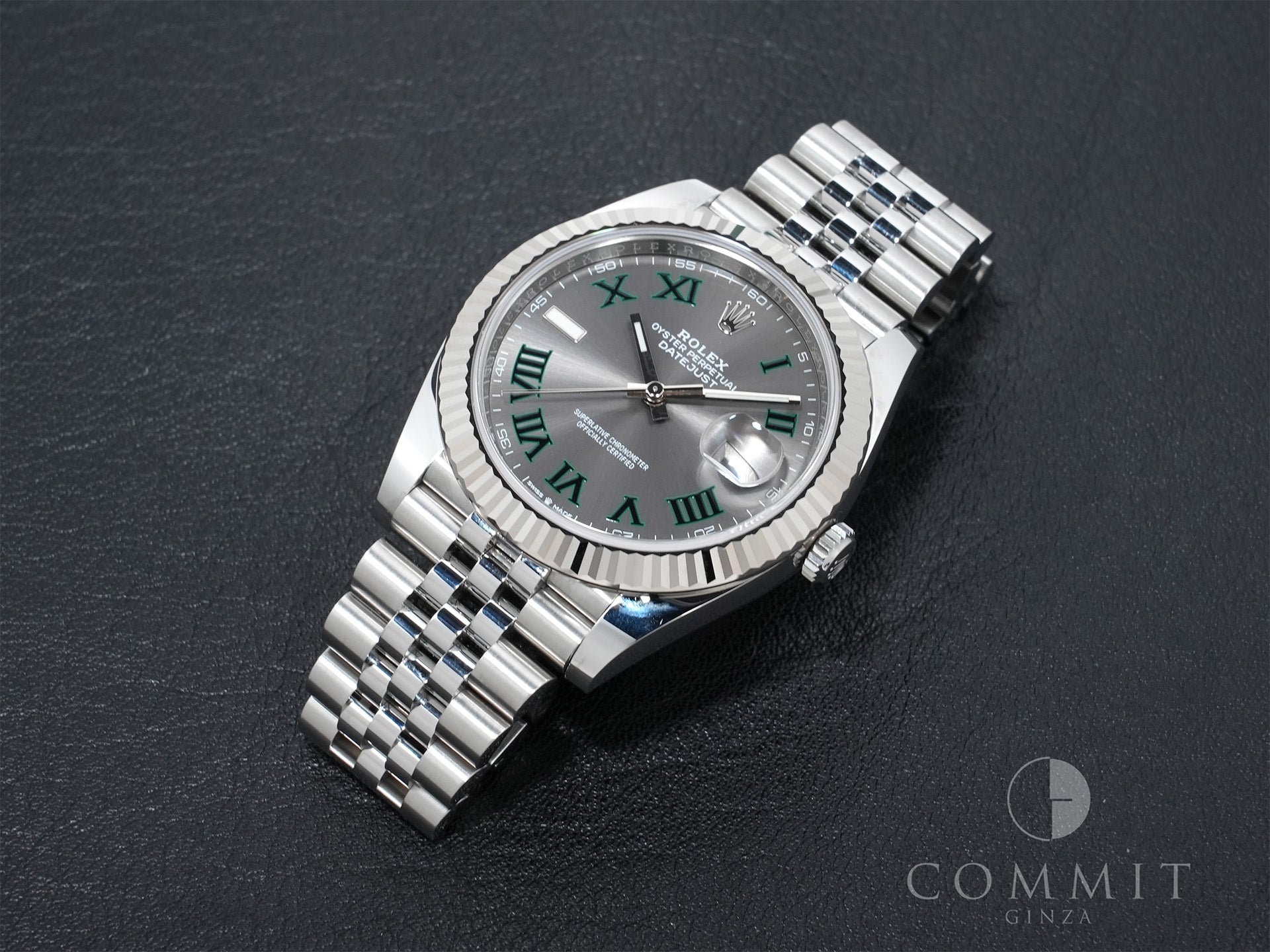 Rolex Datejust 41 Ref. 126334 Stainless Steel/White Gold Slate Roman Dial Jubilee Bracelet Pre-owned 2ja3s6rf