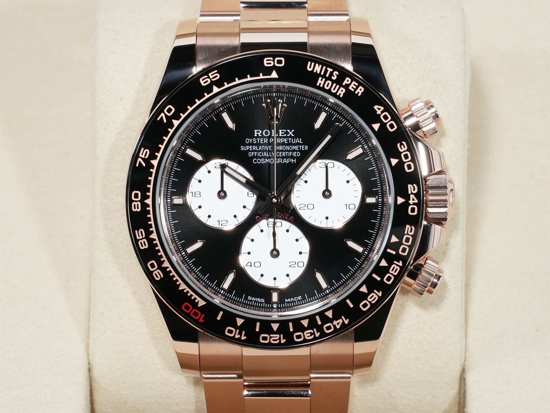 Rolex Daytona Ref. 126525LN Everose Gold, Bright Black Dial, Unused  5gf4qh7d