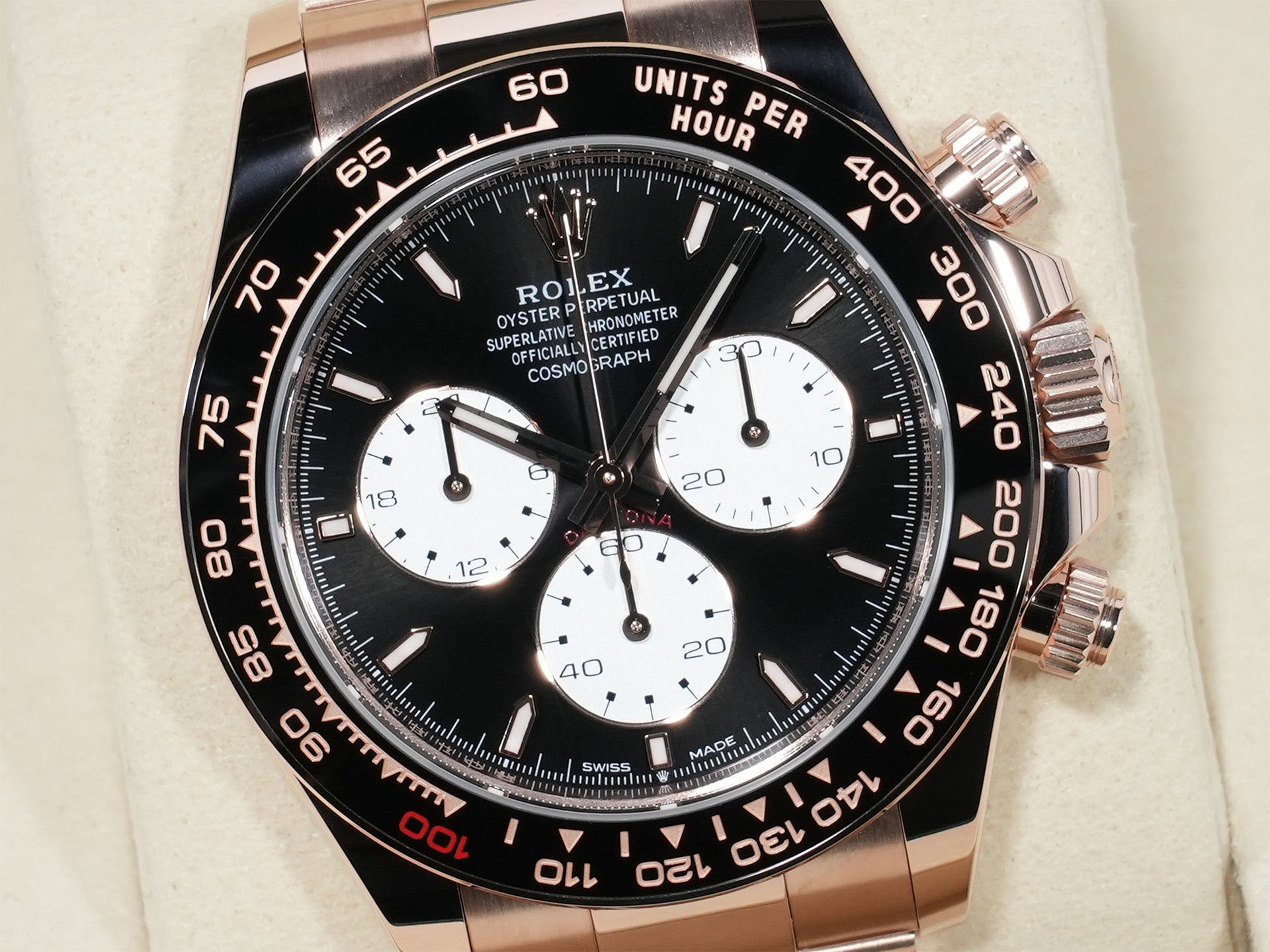 Rolex Daytona Ref. 126525LN Everose Gold, Bright Black Dial, Unused  5gf4qh7d