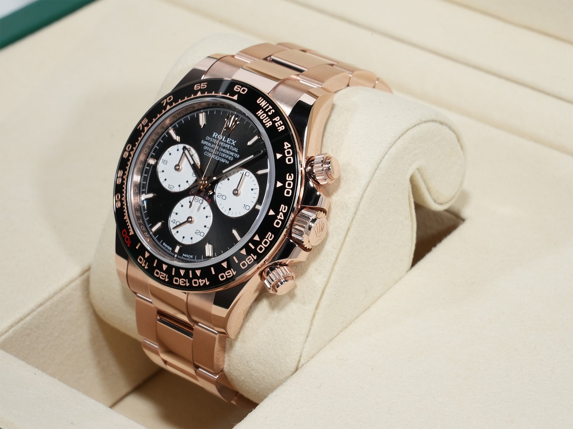 Rolex Daytona Ref. 126525LN Everose Gold, Bright Black Dial, Unused  5gf4qh7d