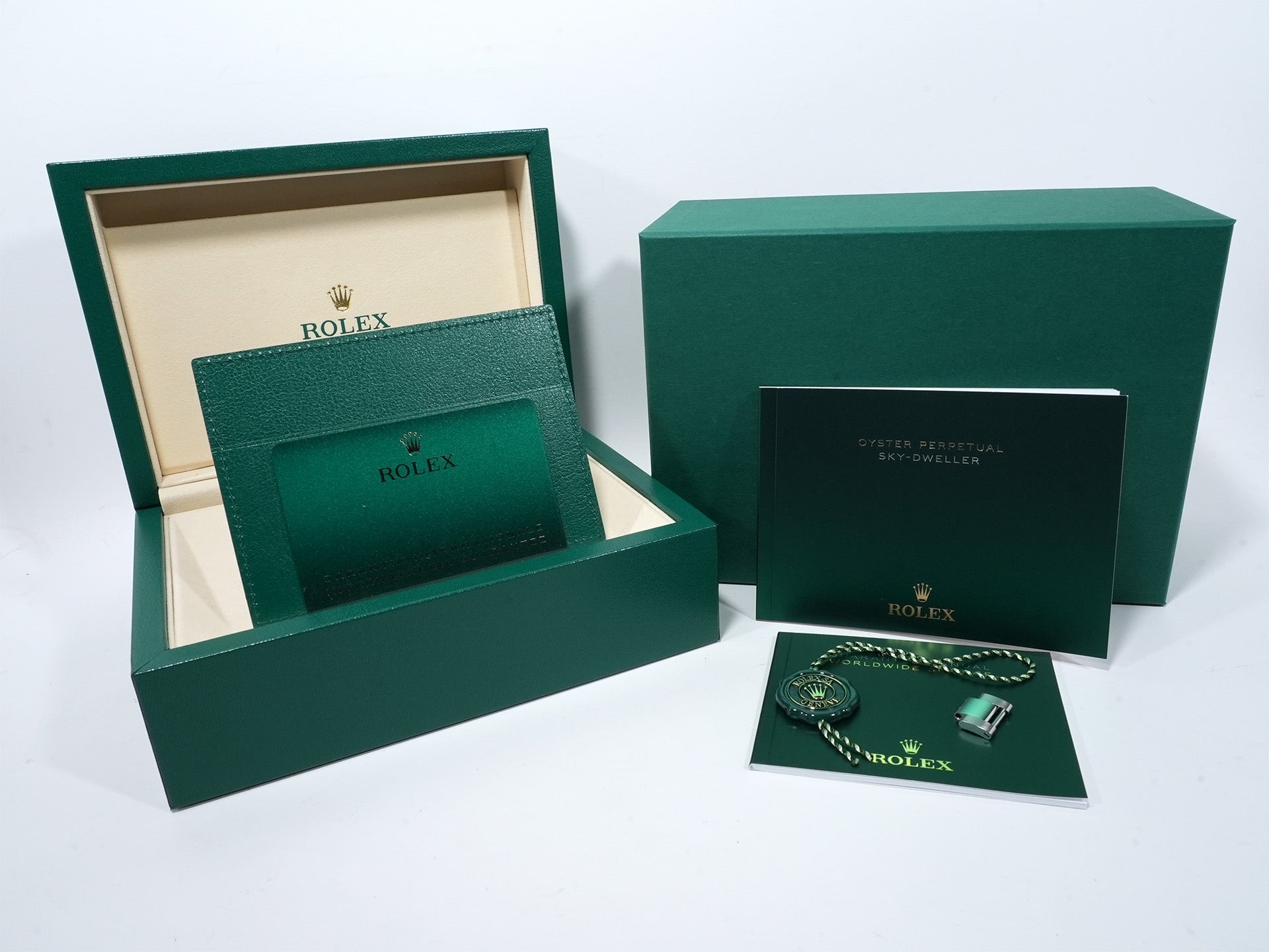 Rolex Sky-Dweller Ref. 336934 Stainless Steel/White Gold White Dial Oyster Bracelet Unused koad6ug5