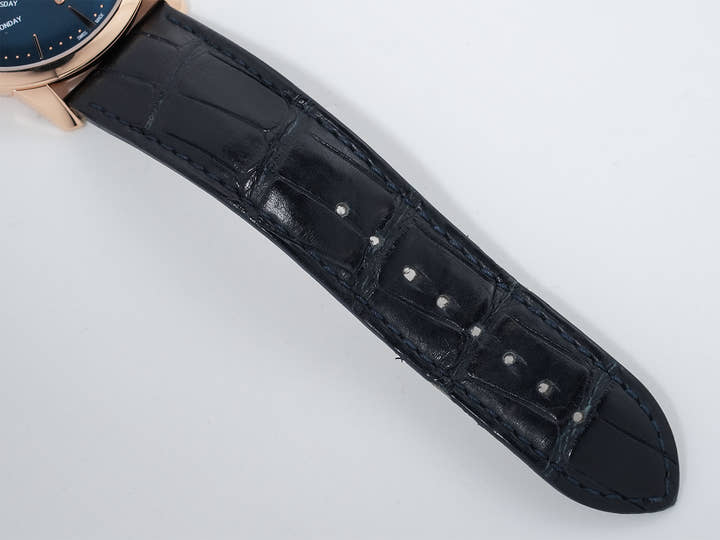 Vacheron Constantin Patrimony Retrograde Day/Date Ref. 4000U/000R-B516 Pink Gold Dark Blue Dial Pre-owned dzu3bcvk