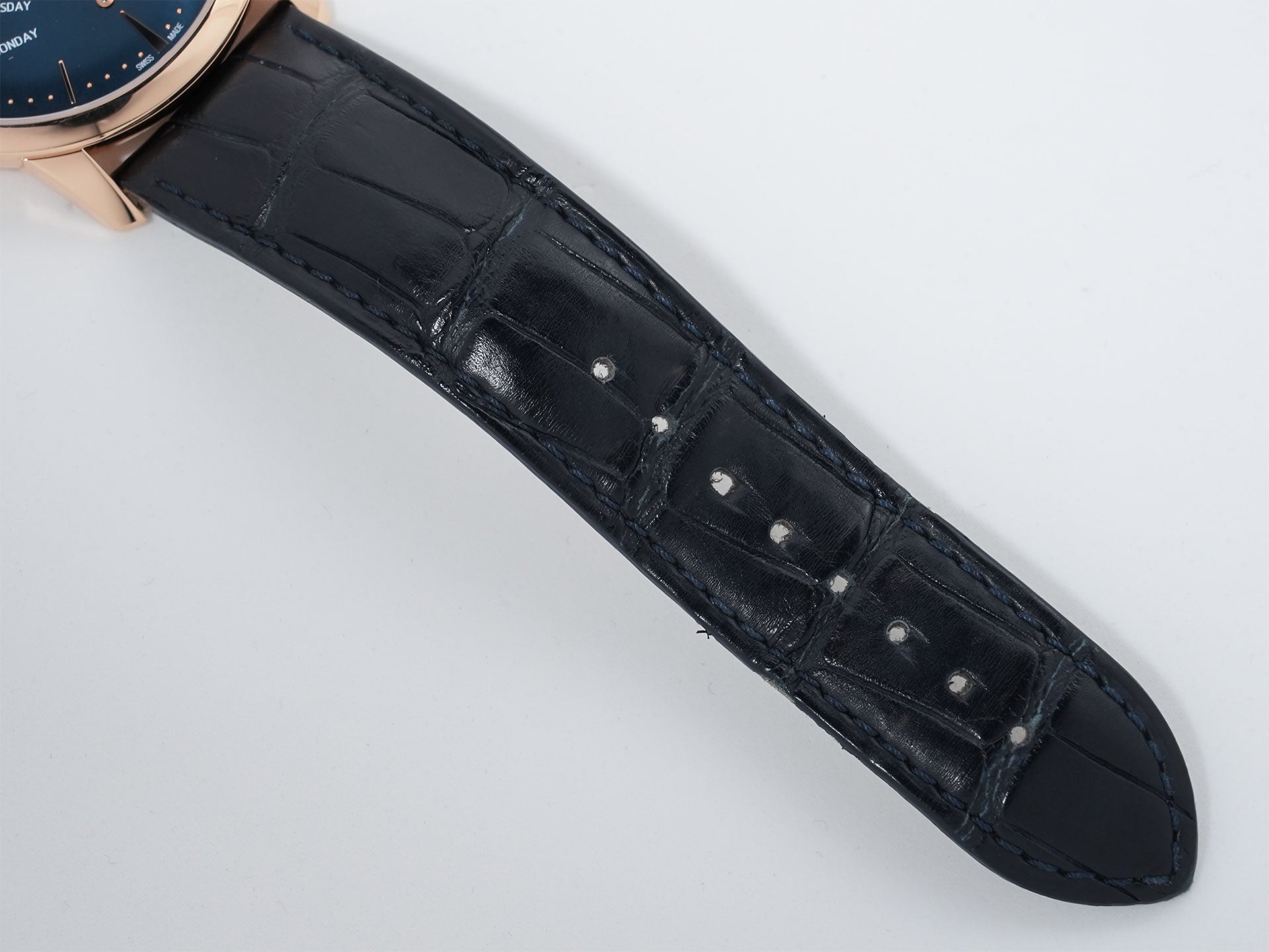 Vacheron Constantin Patrimony Retrograde Day/Date Ref. 4000U/000R-B516 Pink Gold Dark Blue Dial Pre-owned dzu3bcvk