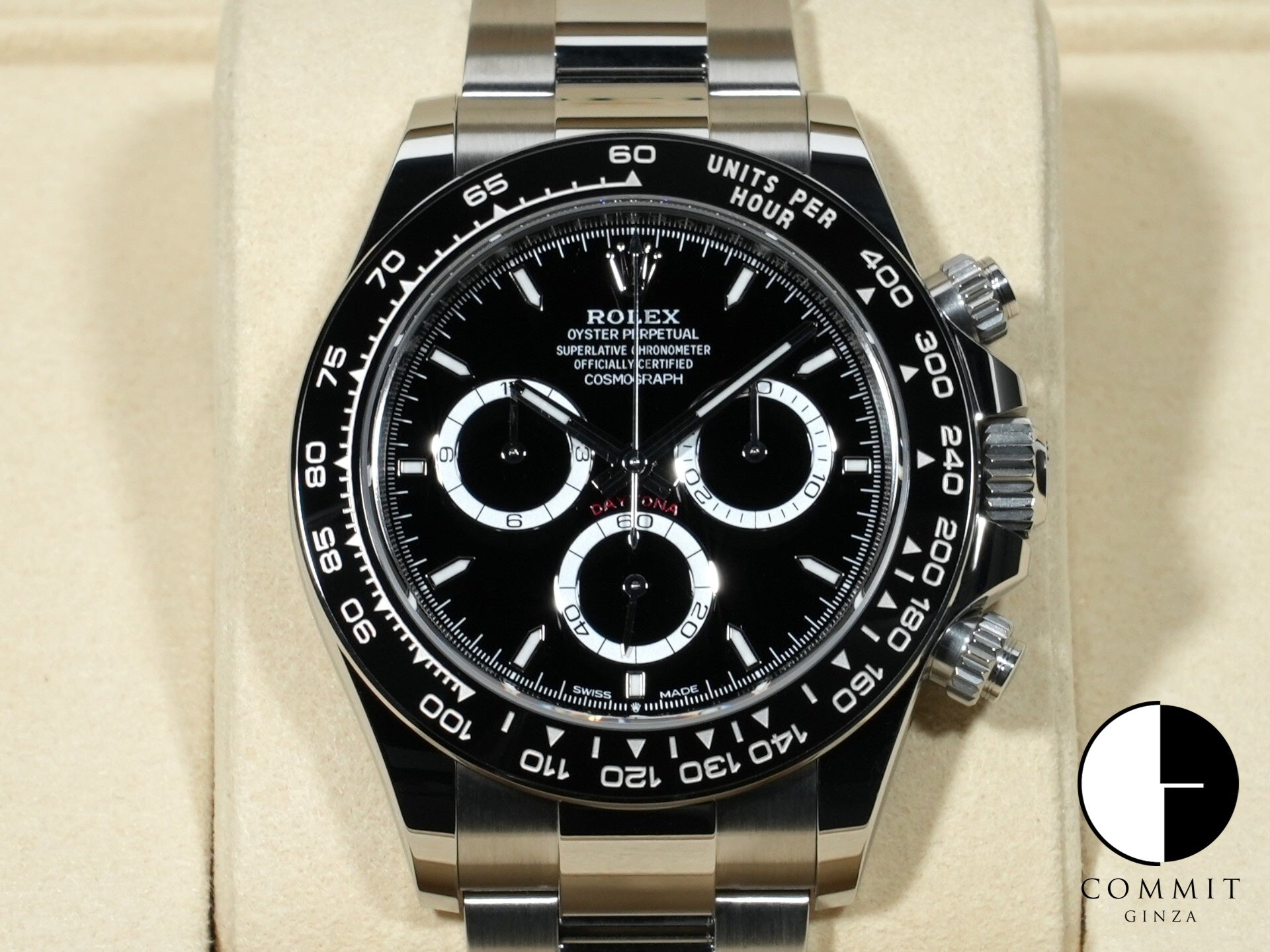 Rolex Daytona Ref. 126500LN Stainless Steel Black Dial Unused isr959uy