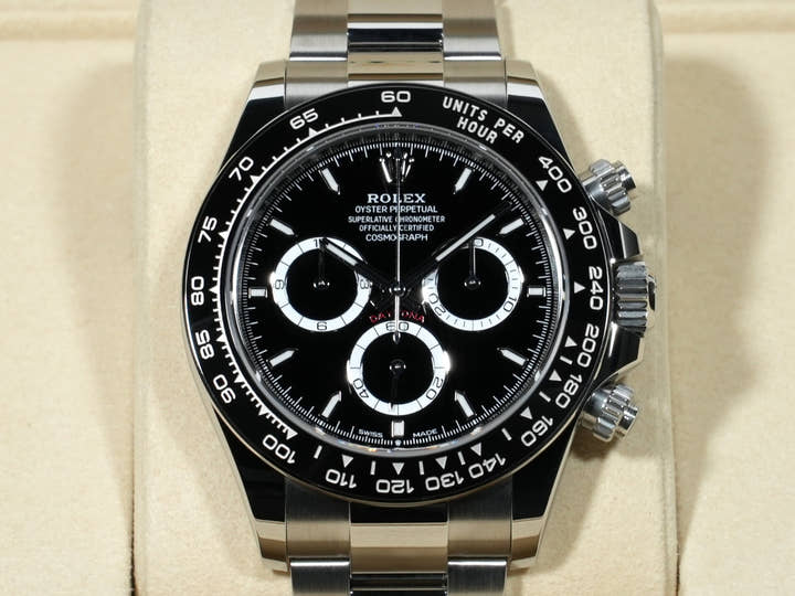 Rolex Daytona Ref. 126500LN Stainless Steel Black Dial Unused isr959uy