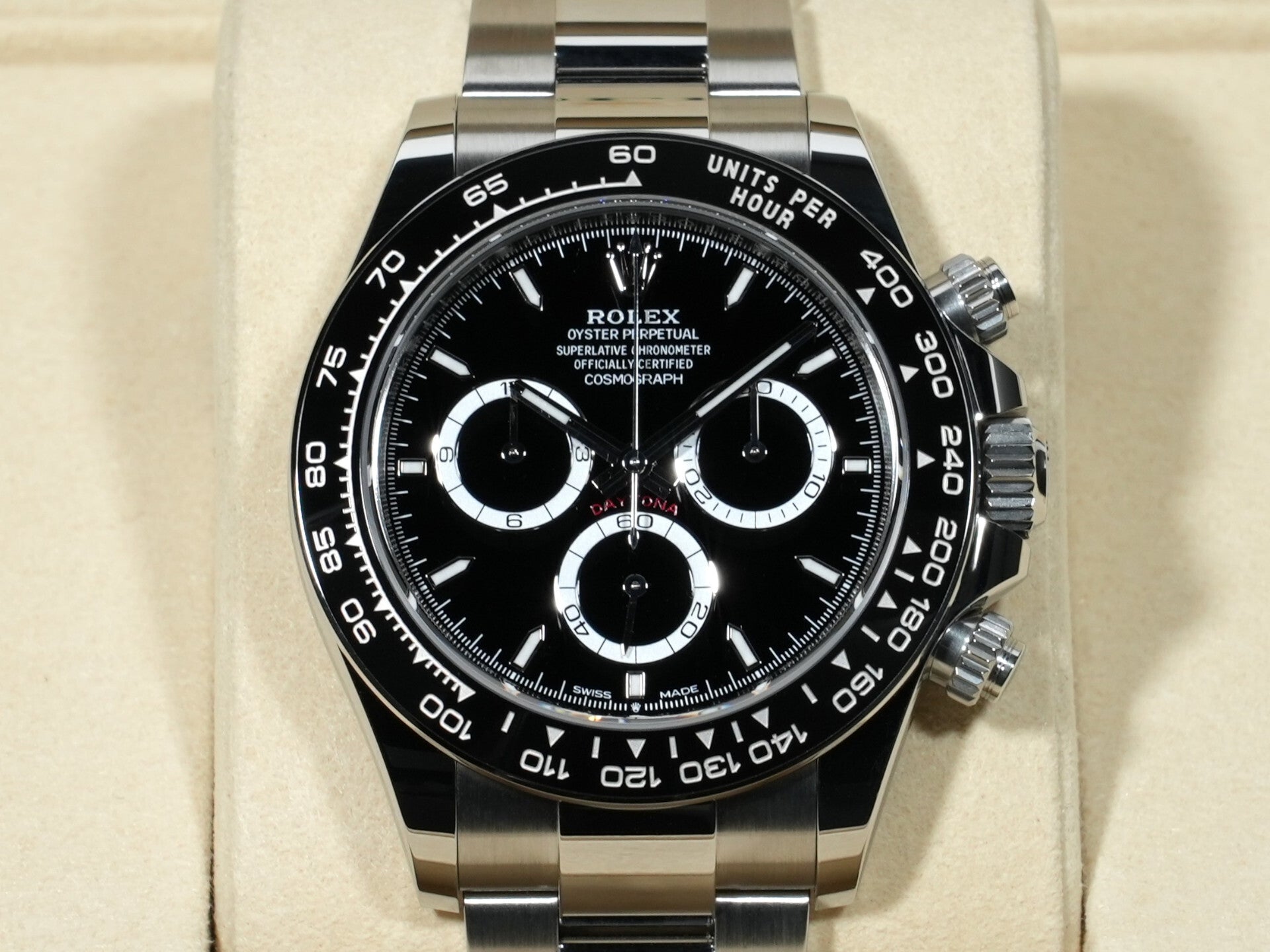 Rolex Daytona Ref. 126500LN Stainless Steel Black Dial Unused isr959uy
