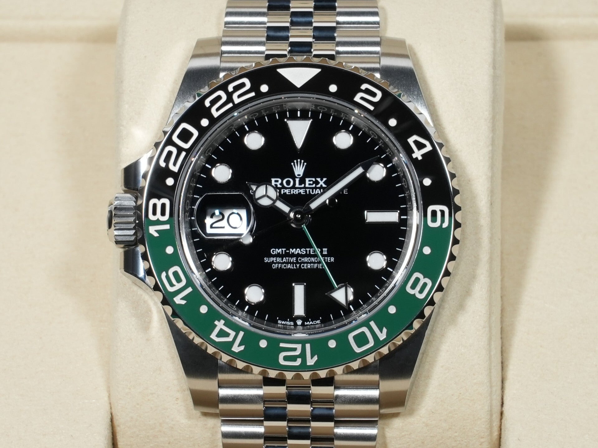 Rolex GMT-Master II Ref. 126720VTNR Stainless Steel Black Dial Jubilee Bracelet Unused 2hufdnc9