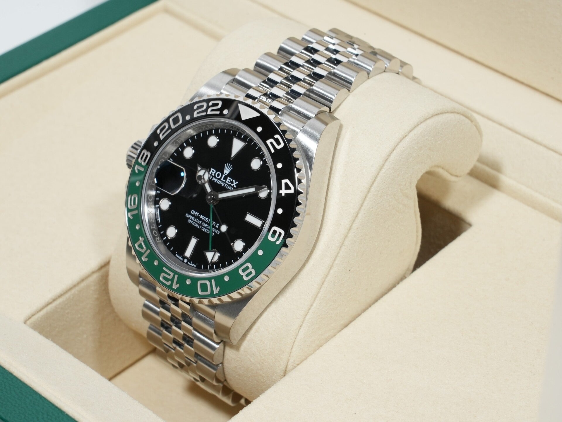 Rolex GMT-Master II Ref. 126720VTNR Stainless Steel Black Dial Jubilee Bracelet Unused 2hufdnc9