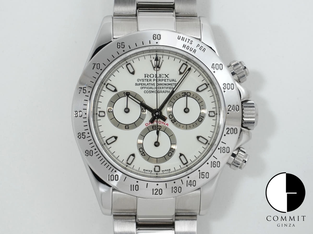 Rolex Daytona Ref. 116520 Stainless Steel White Dial Pre-owned ceokuzdo