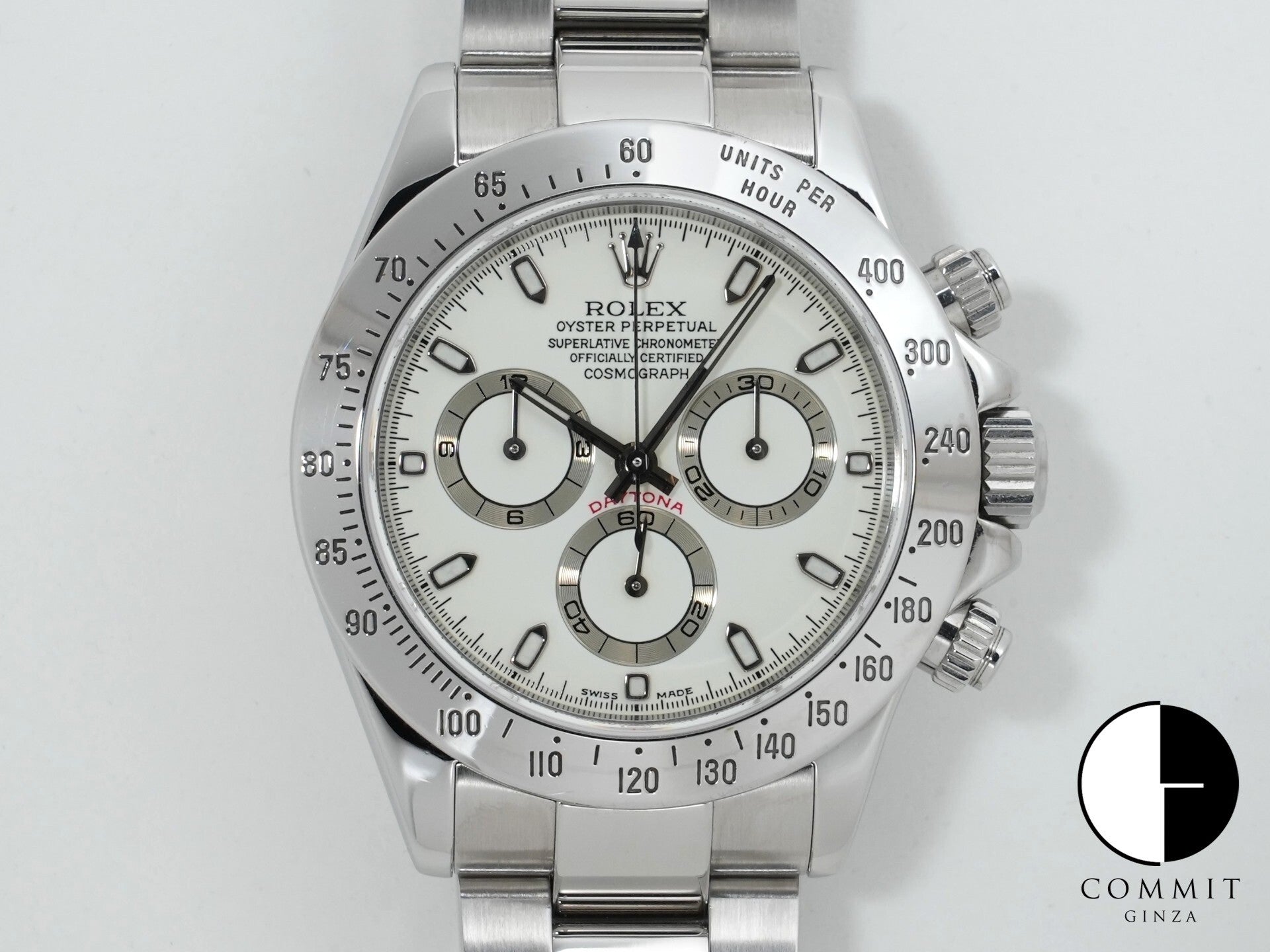 Rolex Daytona Ref. 116520 Stainless Steel White Dial Pre-owned ceokuzdo