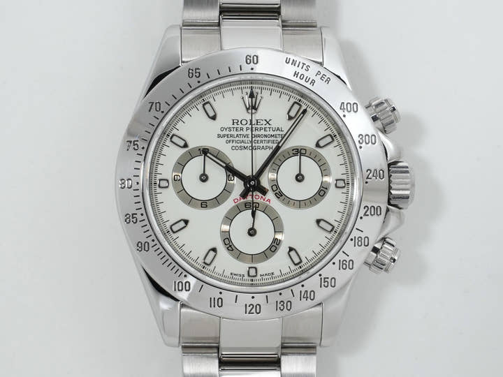 Rolex Daytona Ref. 116520 Stainless Steel White Dial Pre-owned ceokuzdo