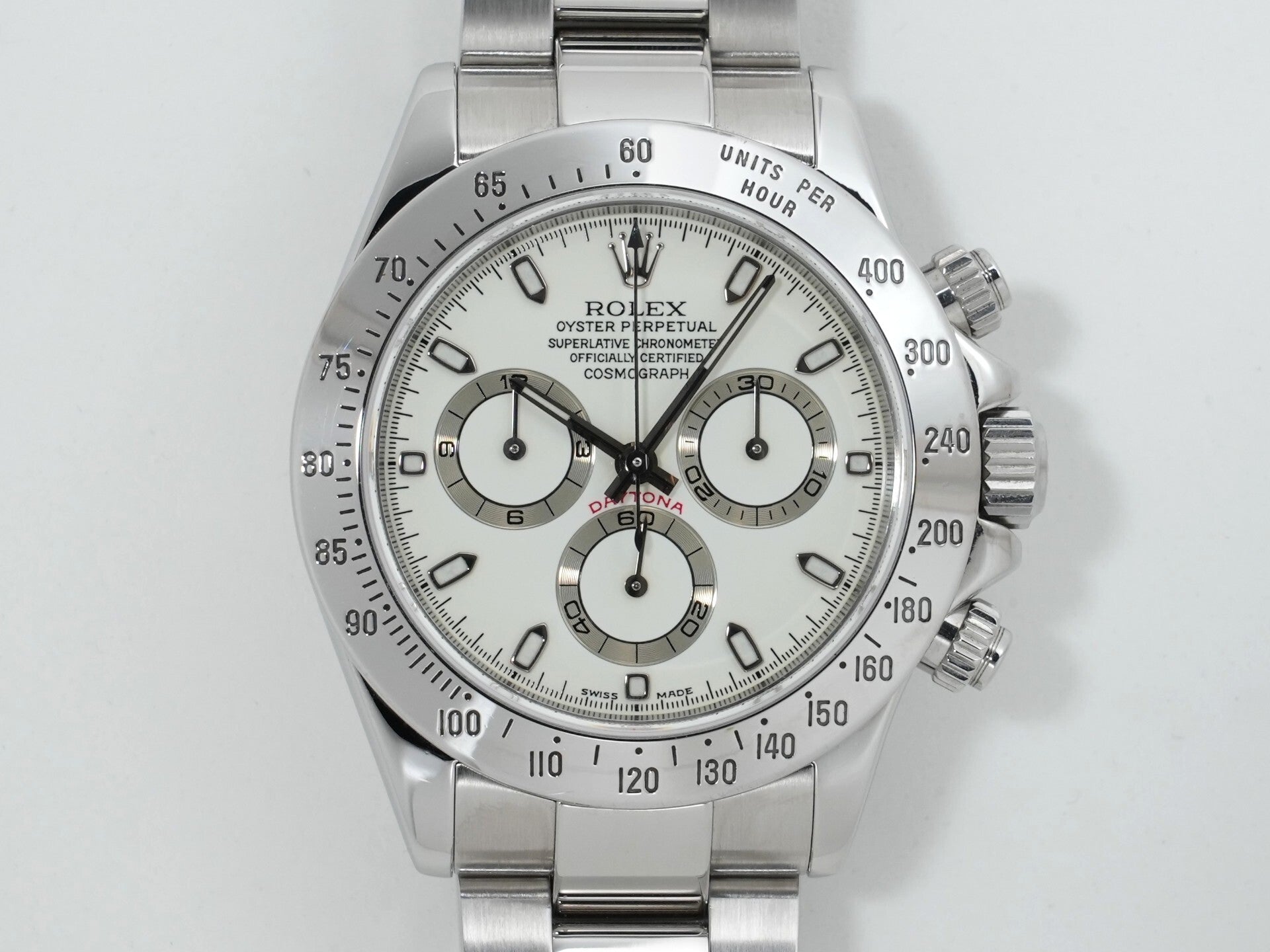 Rolex Daytona Ref. 116520 Stainless Steel White Dial Pre-owned ceokuzdo