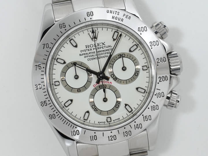 Rolex Daytona Ref. 116520 Stainless Steel White Dial Pre-owned ceokuzdo