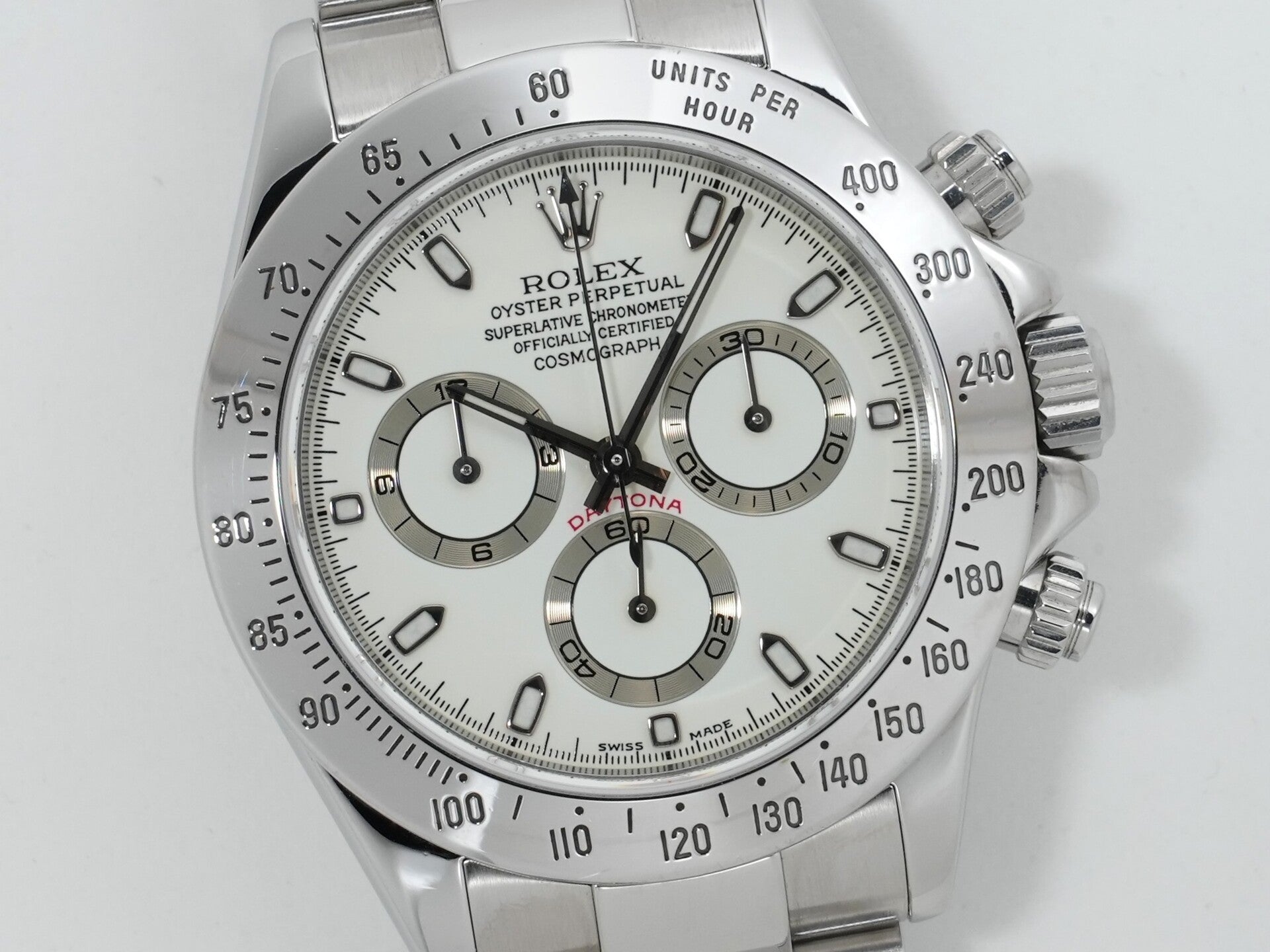 Rolex Daytona Ref. 116520 Stainless Steel White Dial Pre-owned ceokuzdo