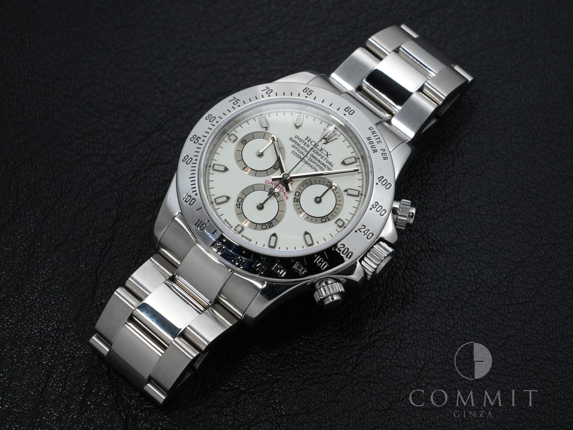 Rolex Daytona Ref. 116520 Stainless Steel White Dial Pre-owned ceokuzdo