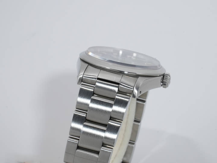 Rolex Explorer I Ref. 14270, stainless steel, black dial, Oyster bracelet, pre-owned.  (9gbiqw9x appears to be an internal reference number and not part of the product description)