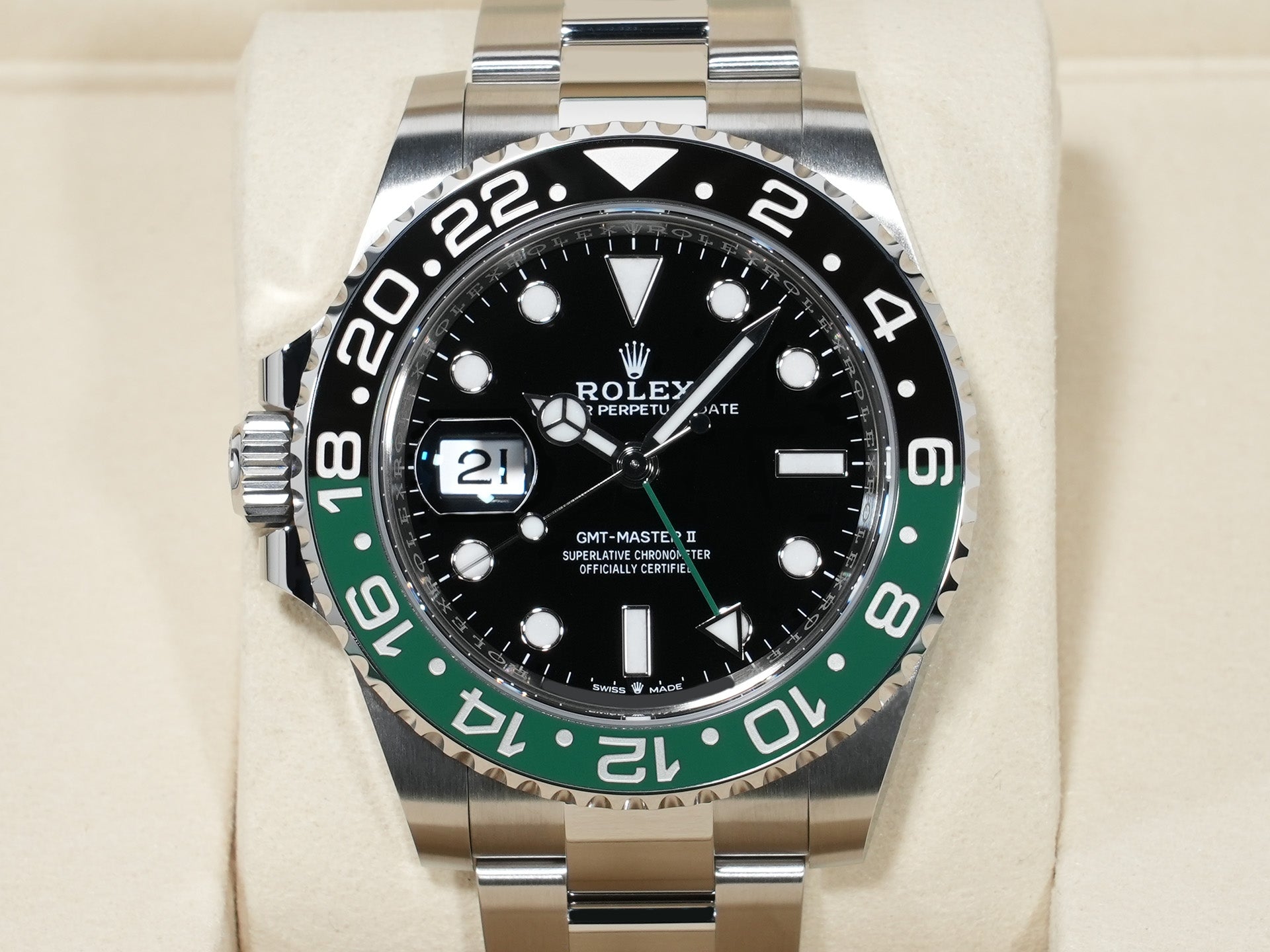 ロレックス GMTマスターII Ref.126720VTNR ステンレススチール ブラック文字盤 オイスターブレスレット 未使用 bo2vp6ze