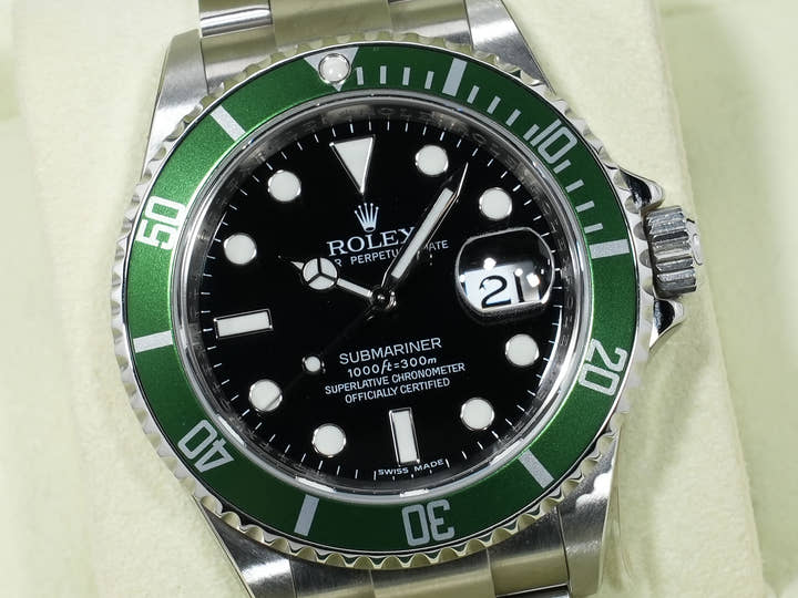 Rolex Submariner Date Ref. 16610LV Stainless Steel Black Dial, Excellent Condition dcypokup