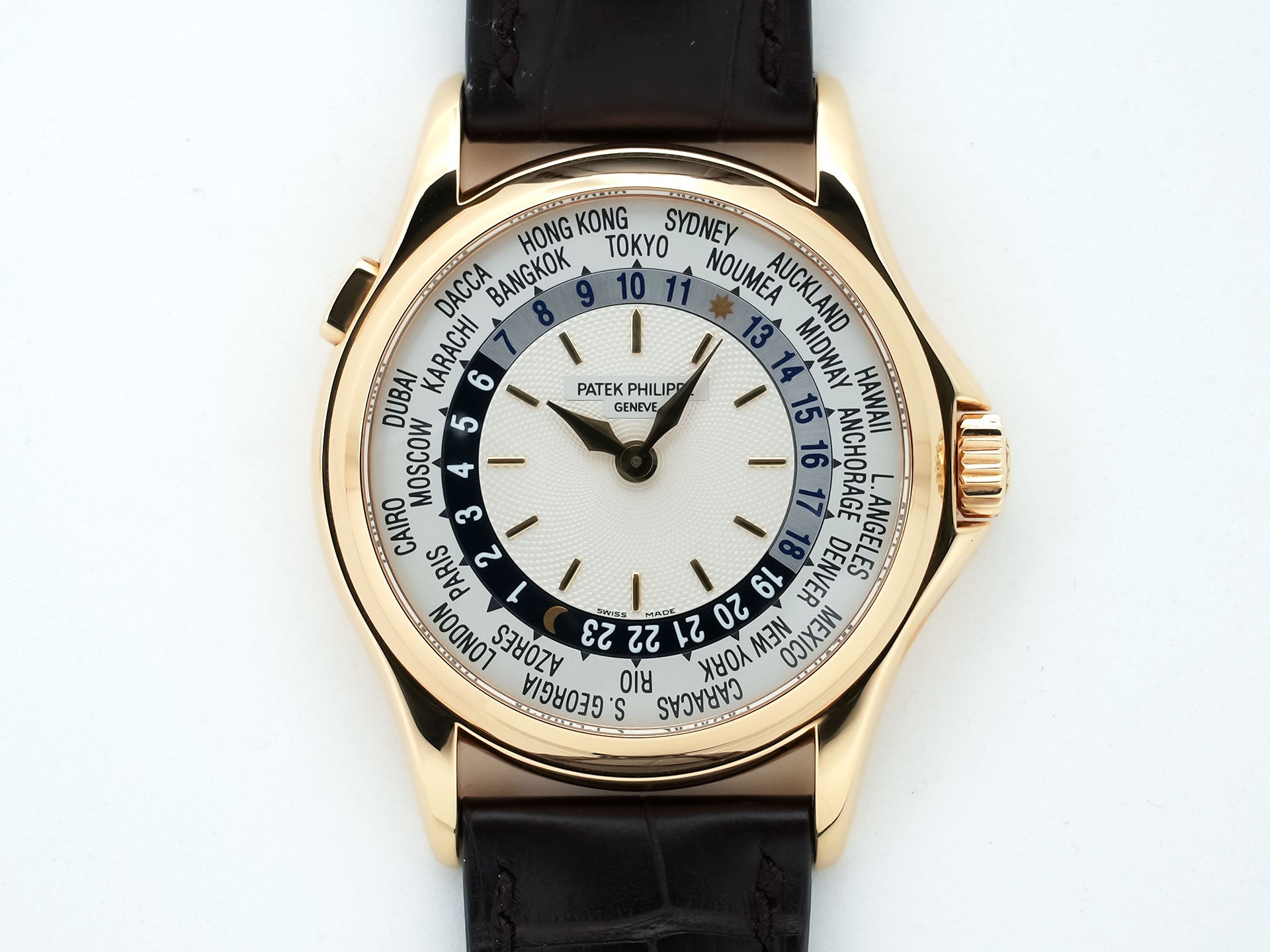 パテックフィリップ コンプリケーション ワールドタイム Ref.5110J-001 イエローゴールド シルバー文字盤 中古 a3asybwr