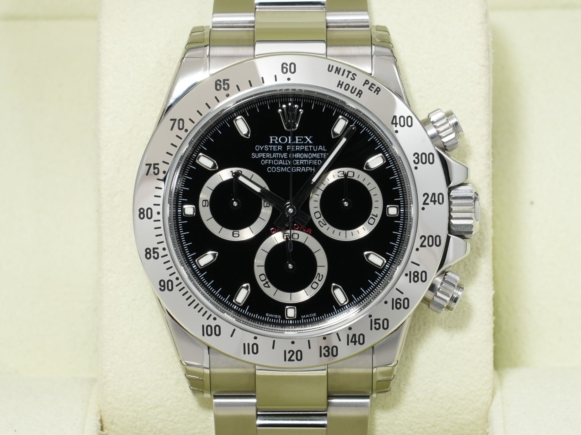Rolex Daytona Ref. 116520 Stainless Steel Black Dial Unused vwob8bms