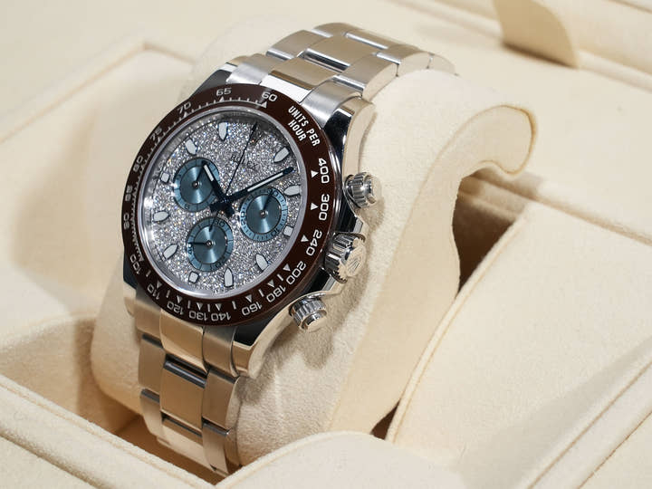 Rolex Daytona Ref. 116506 Platinum Pave Diamond Dial, Pre-owned (Good Condition)  gg63o9id