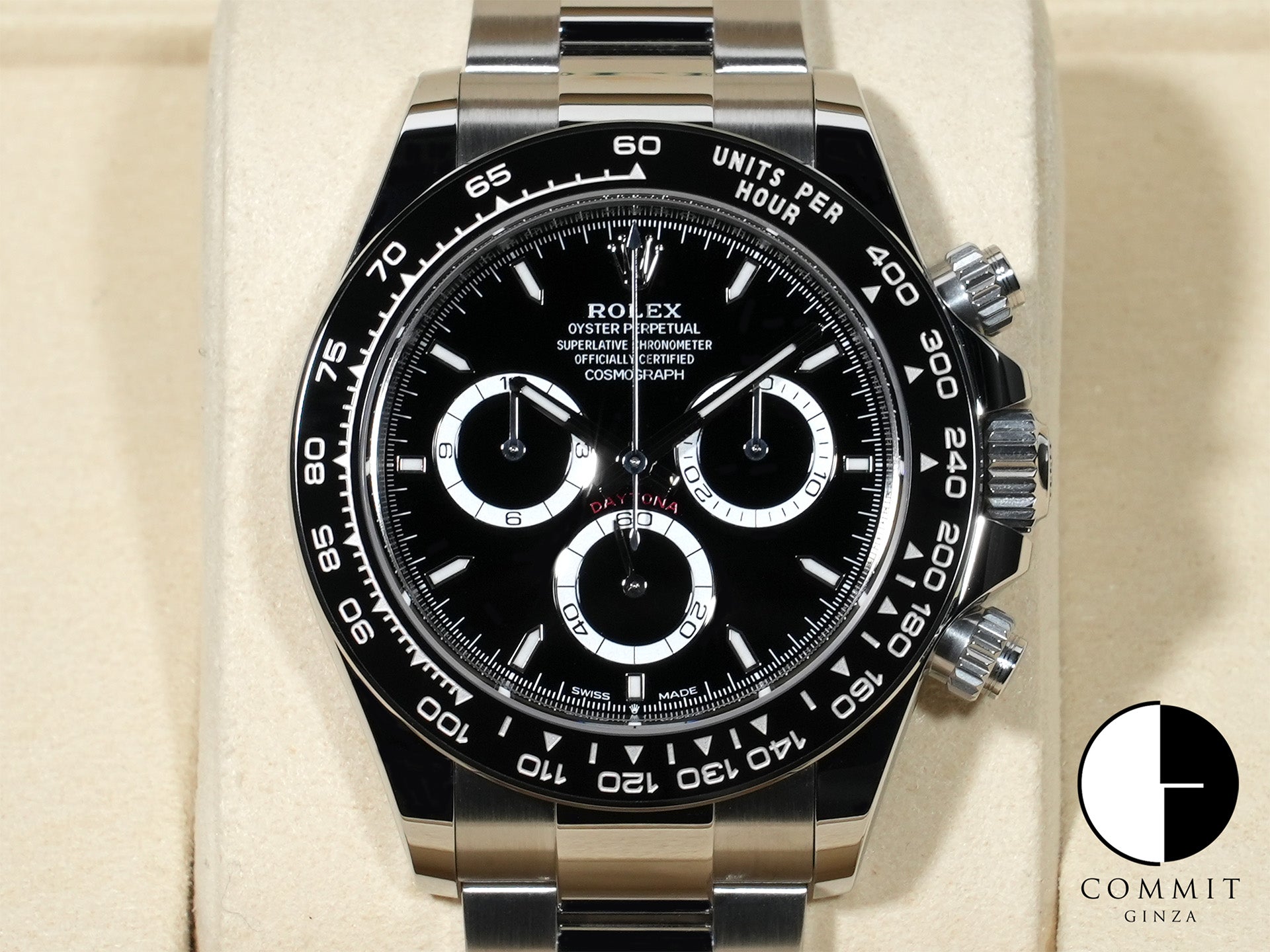ロレックス デイトナ Ref.126500LN ステンレススチール ブラック文字盤 未使用 6w9bb7ui