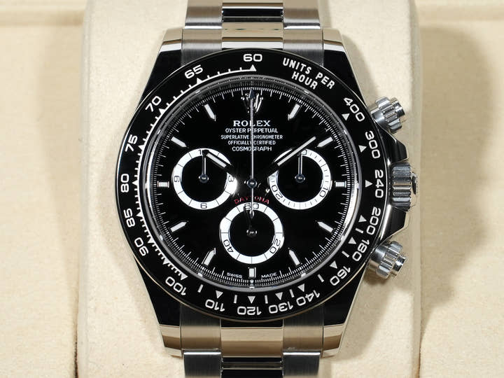 ロレックス デイトナ Ref.126500LN ステンレススチール ブラック文字盤 未使用 6w9bb7ui